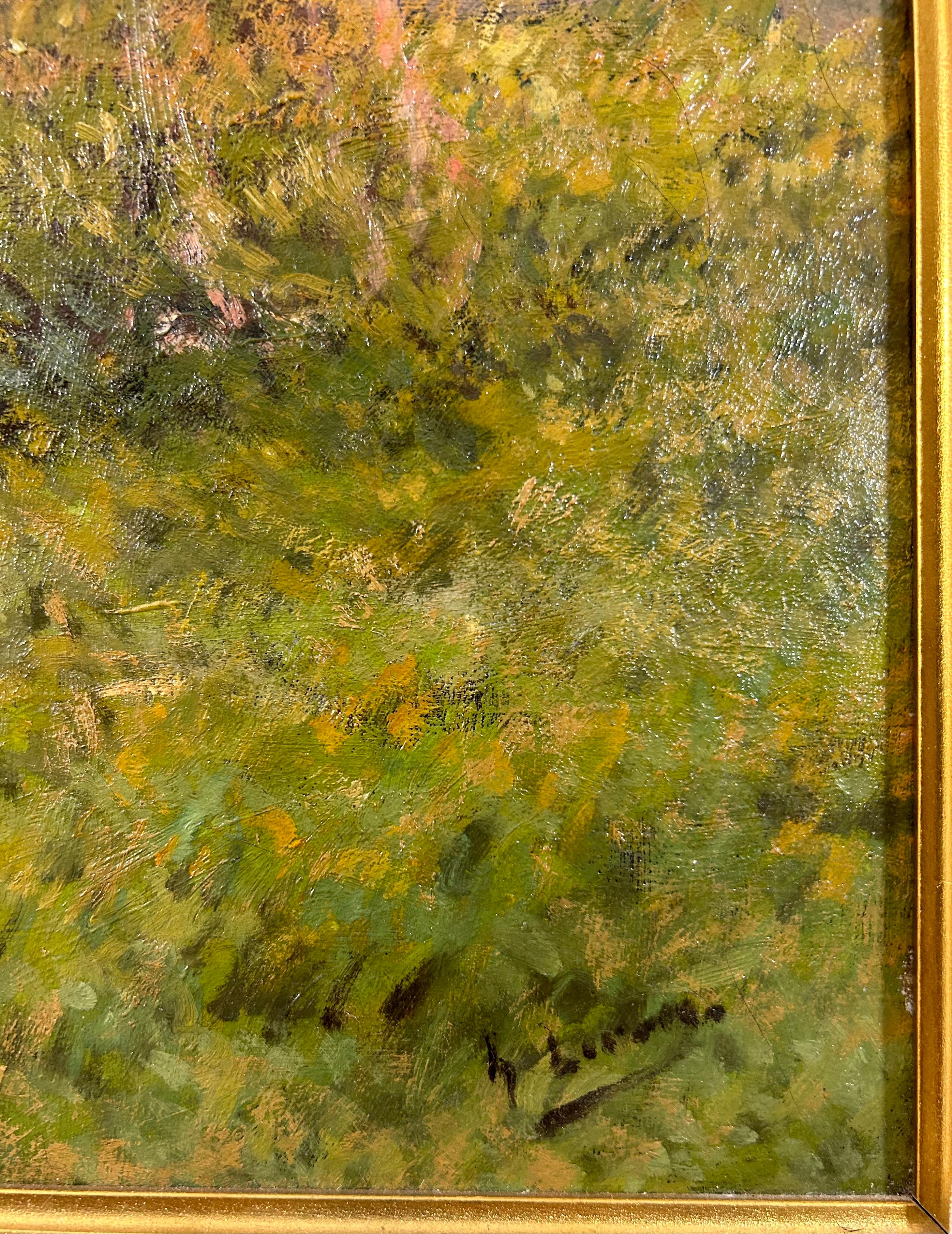 Impressionistisches Gemälde von Andre Gisson, Öl auf Leinwand, 20. Jahrhundert (Gemalt) im Angebot