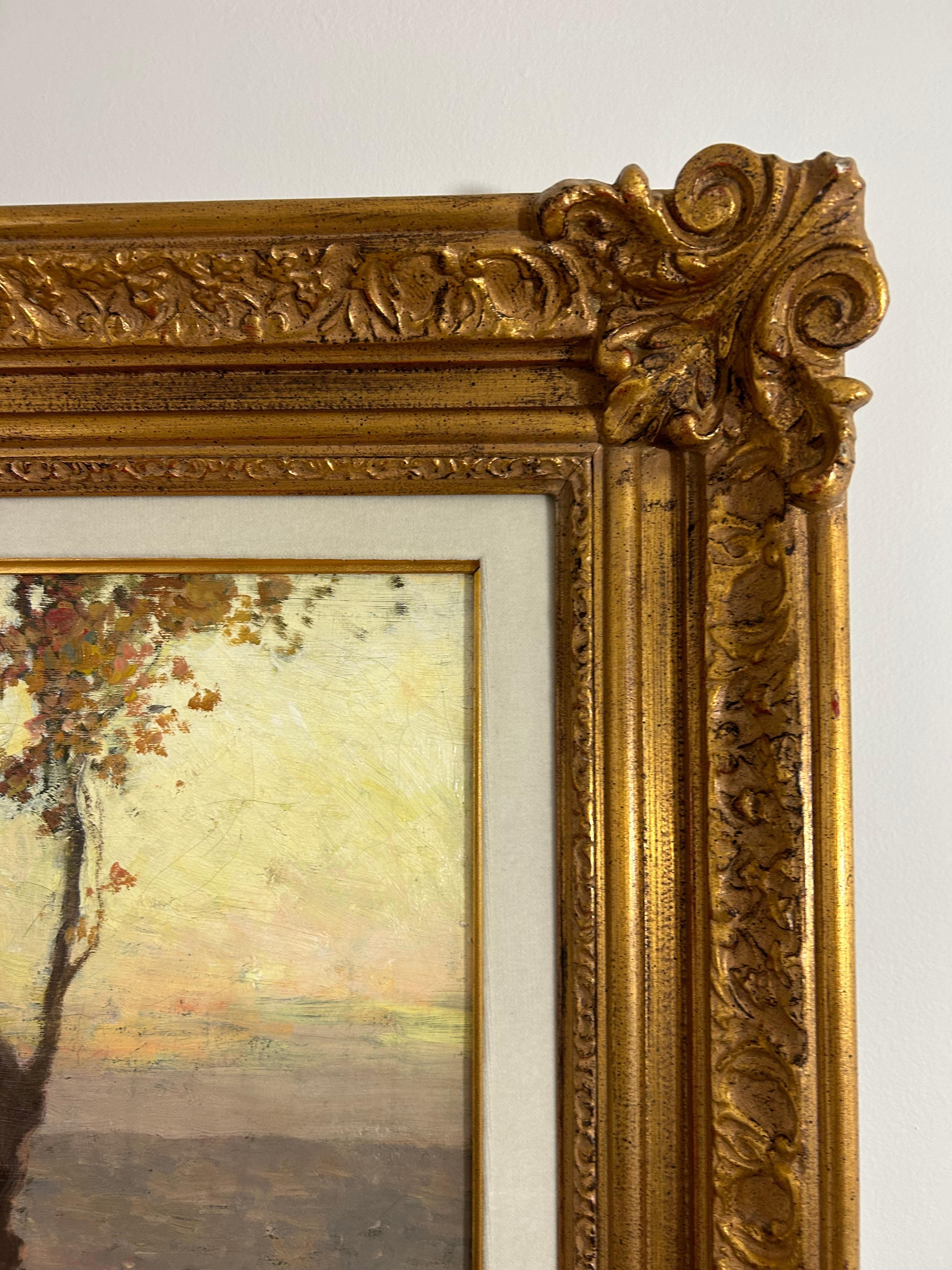 Impressionistisches Gemälde von Andre Gisson, Öl auf Leinwand, 20. Jahrhundert im Angebot 1