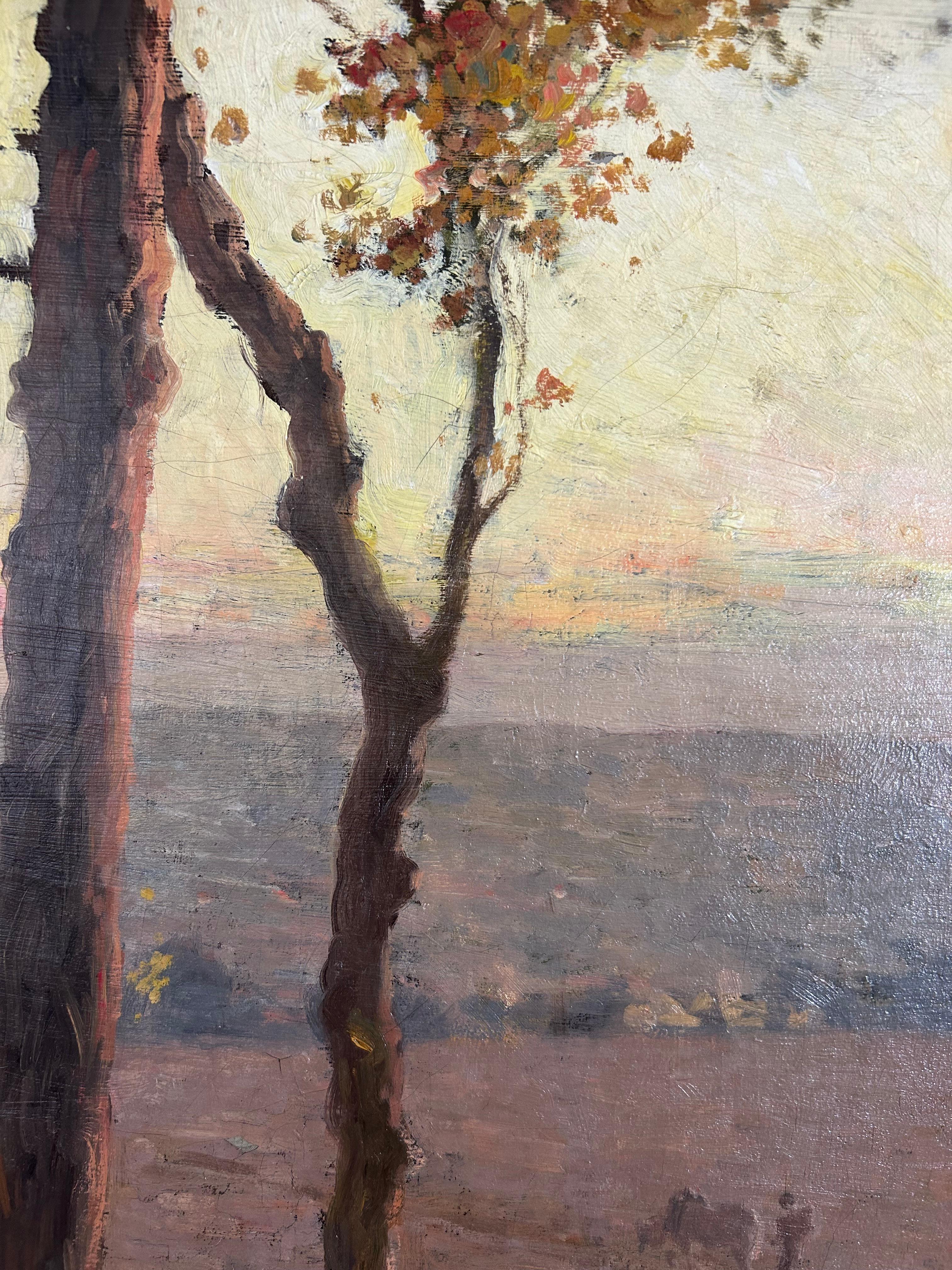 Impressionistisches Gemälde von Andre Gisson, Öl auf Leinwand, 20. Jahrhundert 3