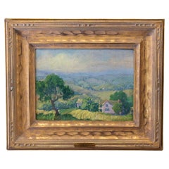 Impressionist Painting by Nuderscher "Springtime", American, Early 20th Century