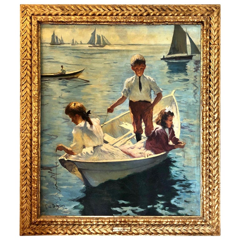 Impressionist Painting Calm Morning in the Style of Frank Weston Benson ...