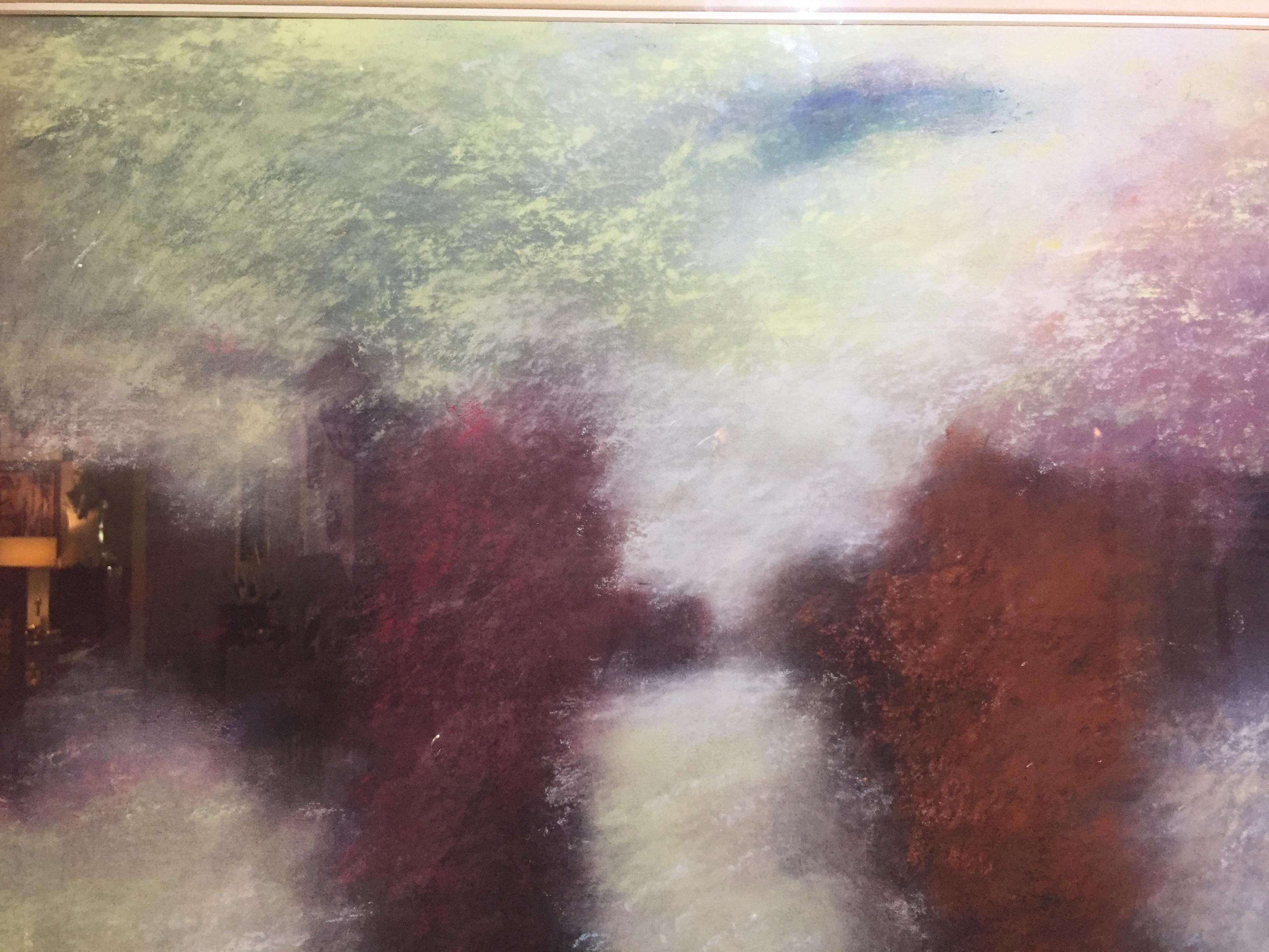 Modern Impressionist Painting in Pastels by Artist Dana H. Carlson For Sale
