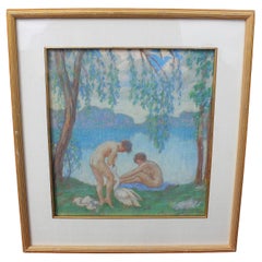 Pintura impresionista Desnudos del artista estadounidense David Humphrey hacia 1910