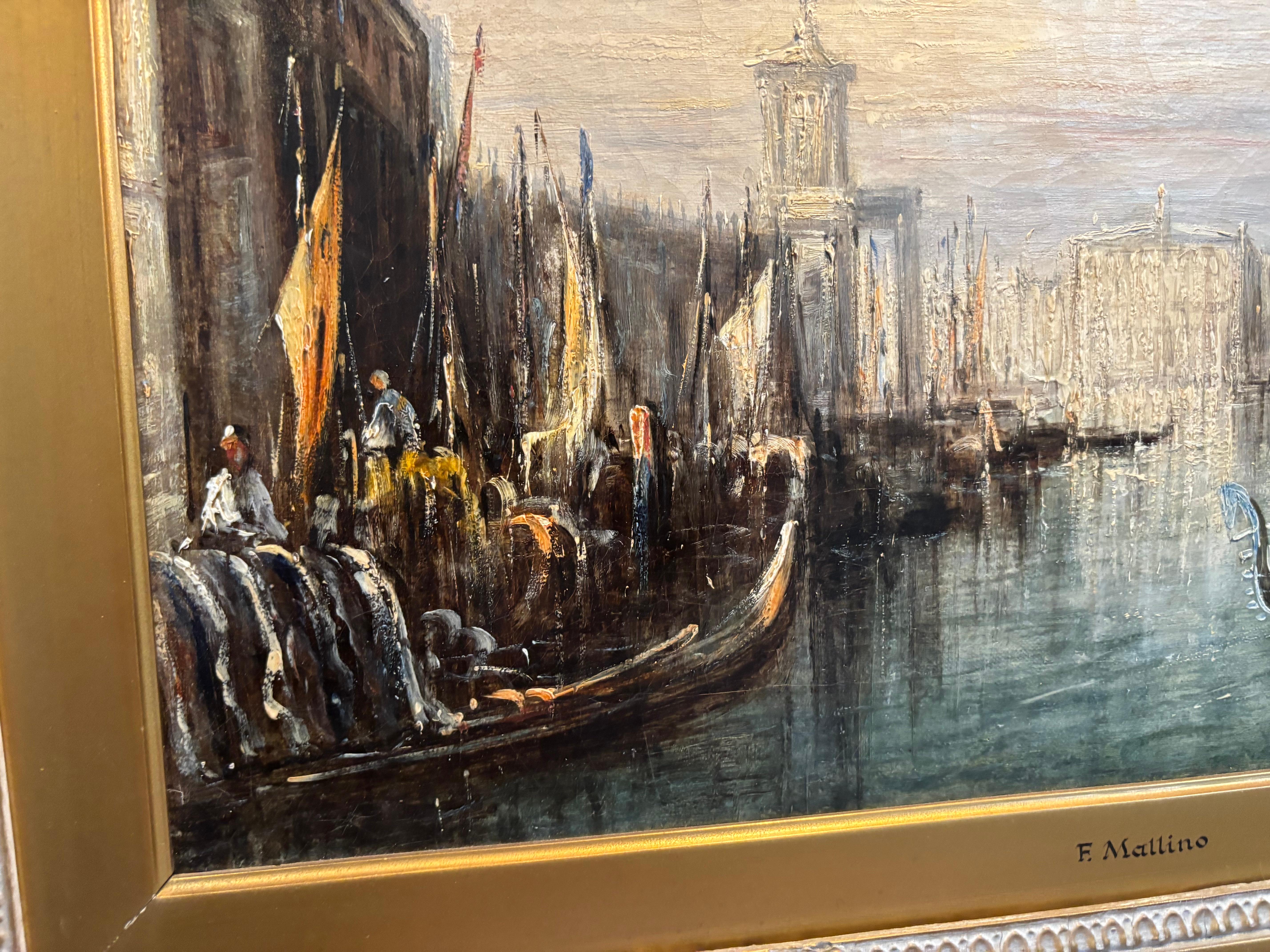 Quadro impressionista del Canal Grande di Venezia di Francis Moltino in vendita 2