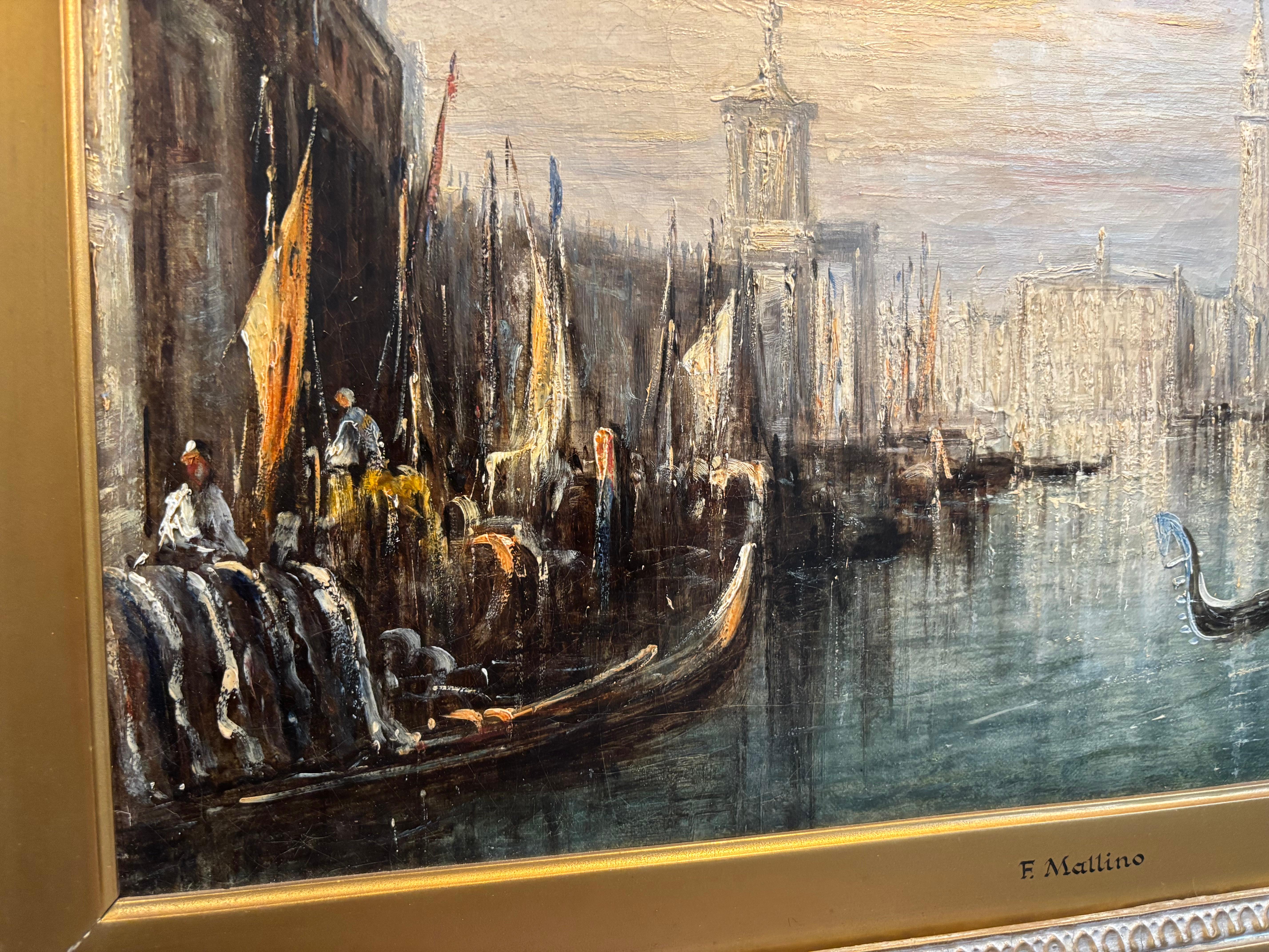 Quadro impressionista del Canal Grande di Venezia di Francis Moltino in vendita 1