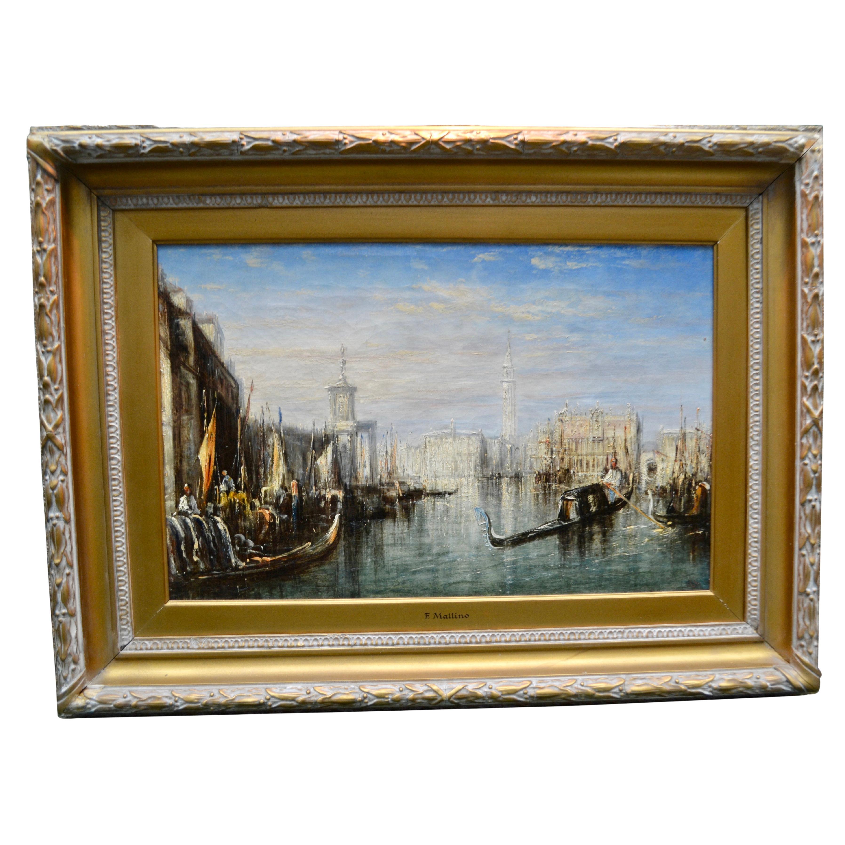 Impressionist Painting of the Grand Canal in Venice by Francis Moltino For Sale