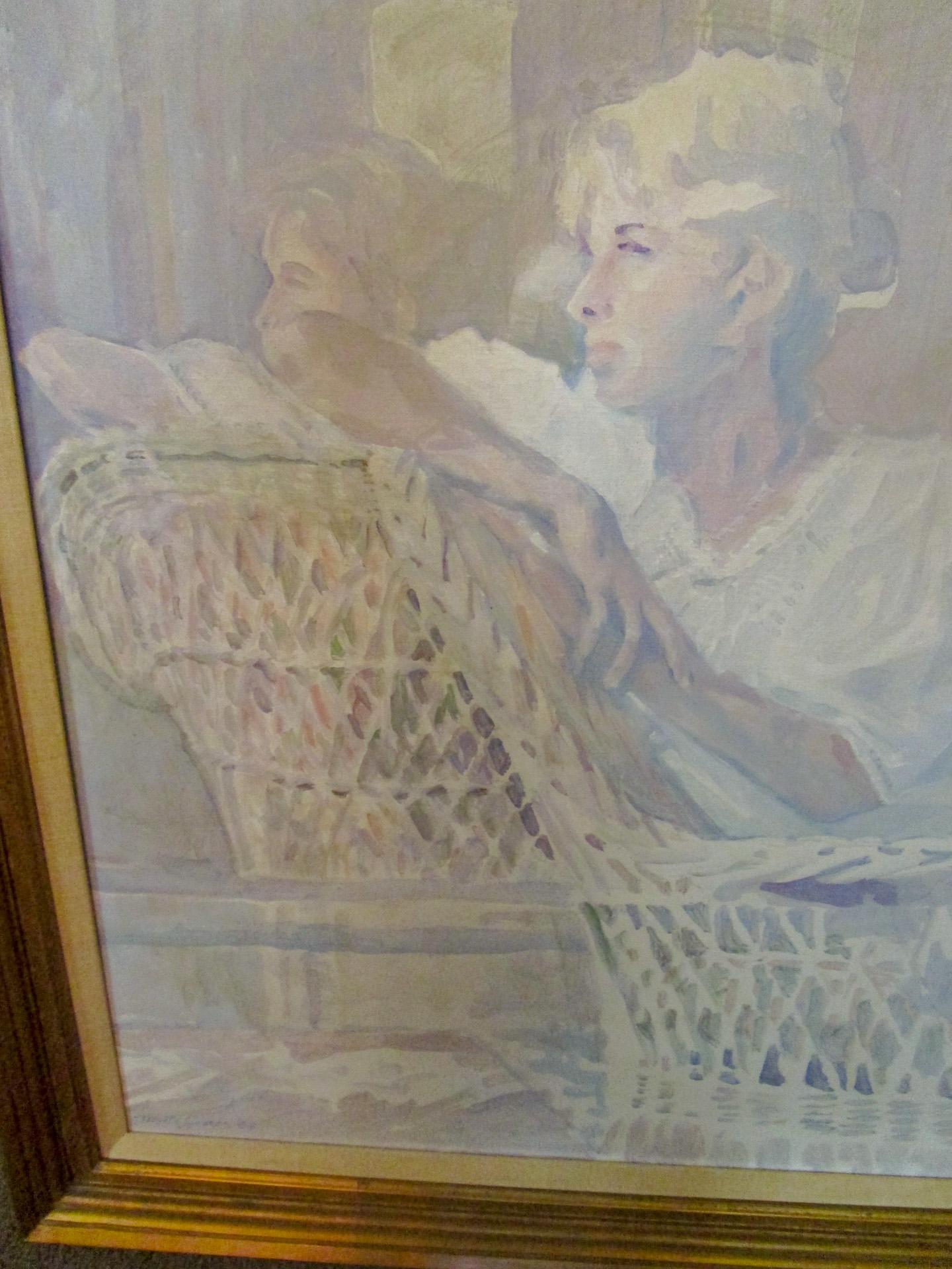 Other Impressionist Painting Titled Nancy by Savannah Georgia Artist Myrtle Jones For Sale