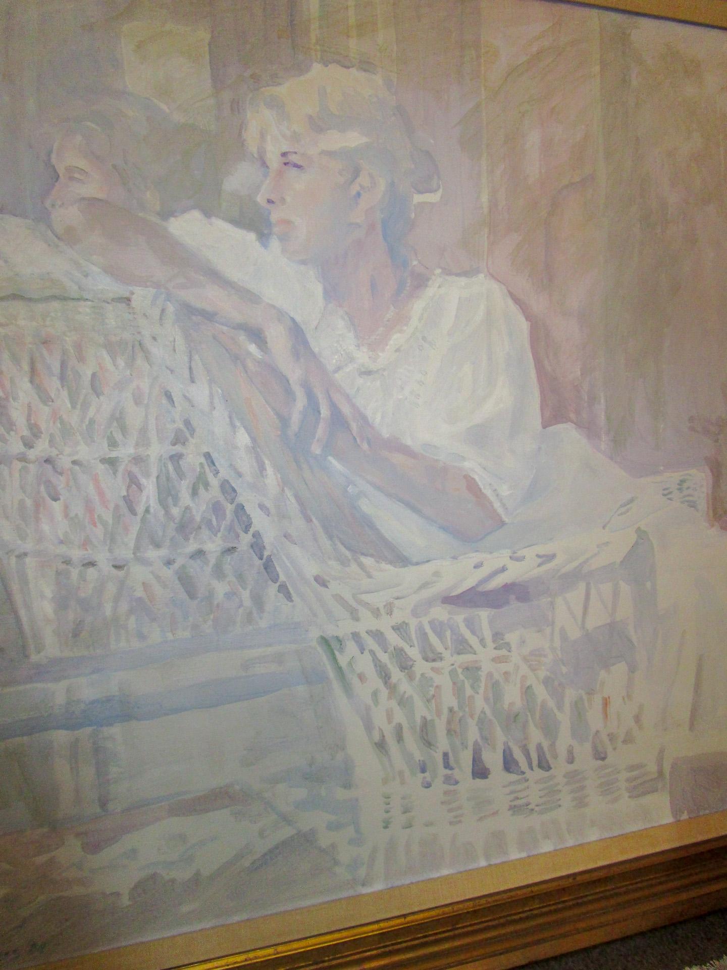 American Impressionist Painting Titled Nancy by Savannah Georgia Artist Myrtle Jones For Sale