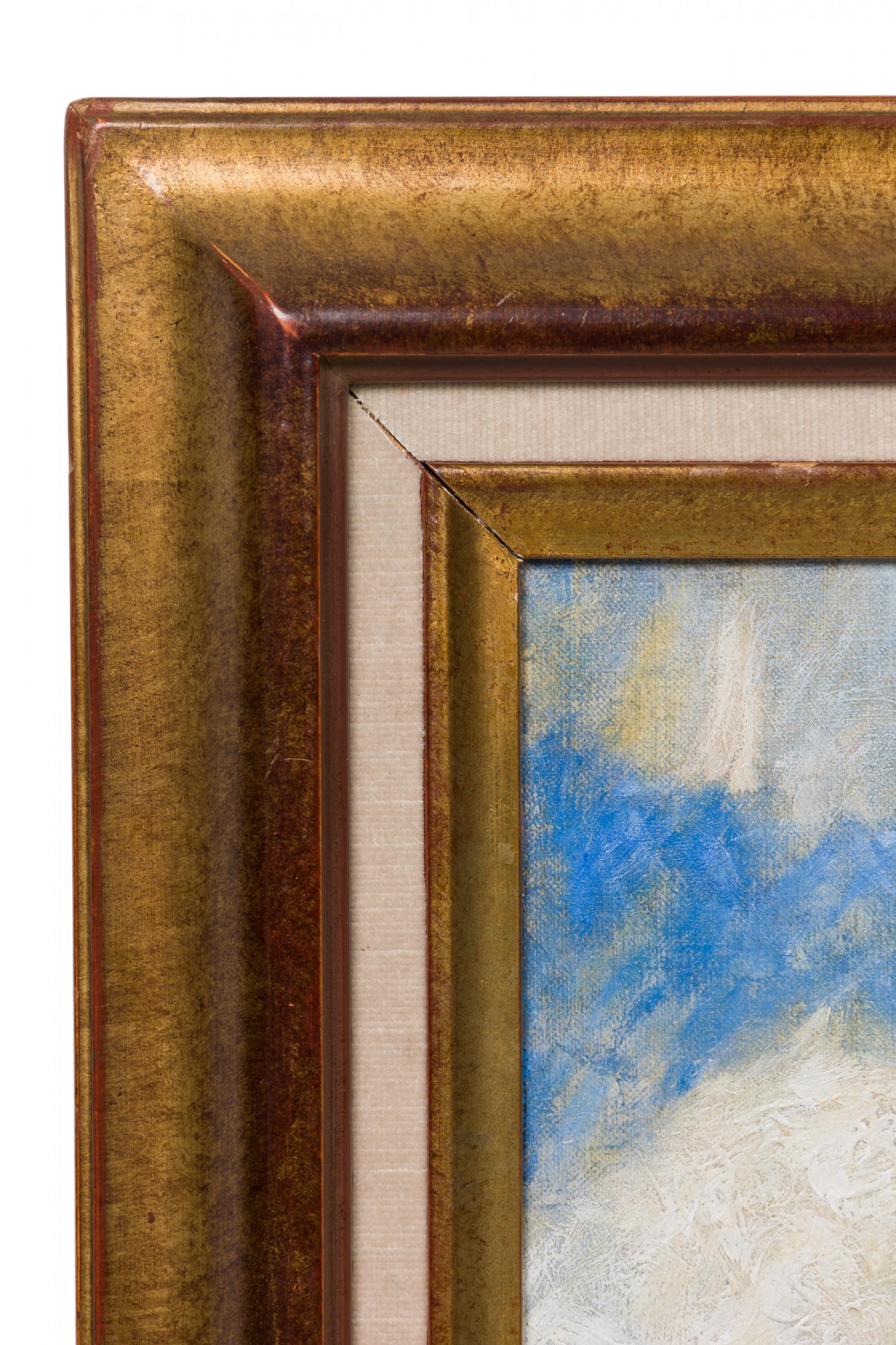 Impressionistisches Gemälde „St. Mammes“, Gemälde (Viktorianisch) im Angebot