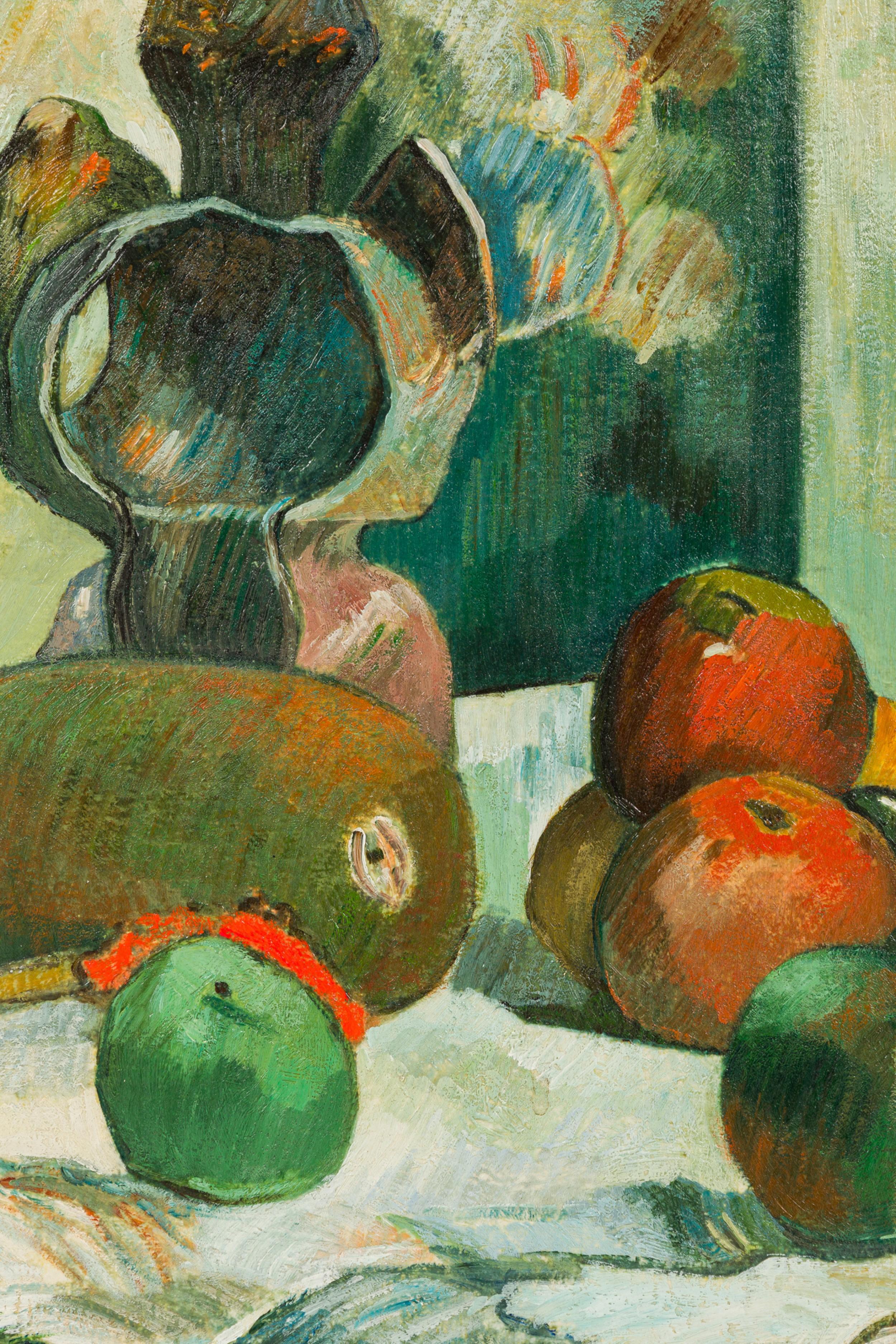 Peint à la main Impressionniste « Still Life with Profile of Laval » en vente