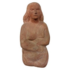 Impressionist Stone Sculpture of a Female Figure