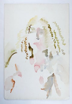 Impressionist Watercolor Portrait Painting of Woman by Marilyn Lanfear
