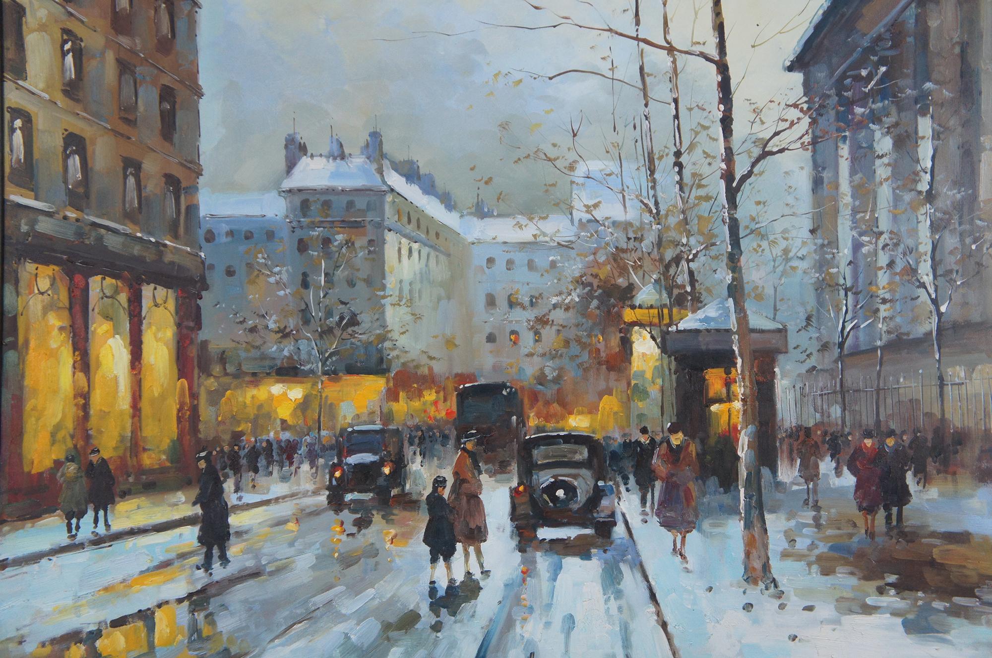 winter in paris paint