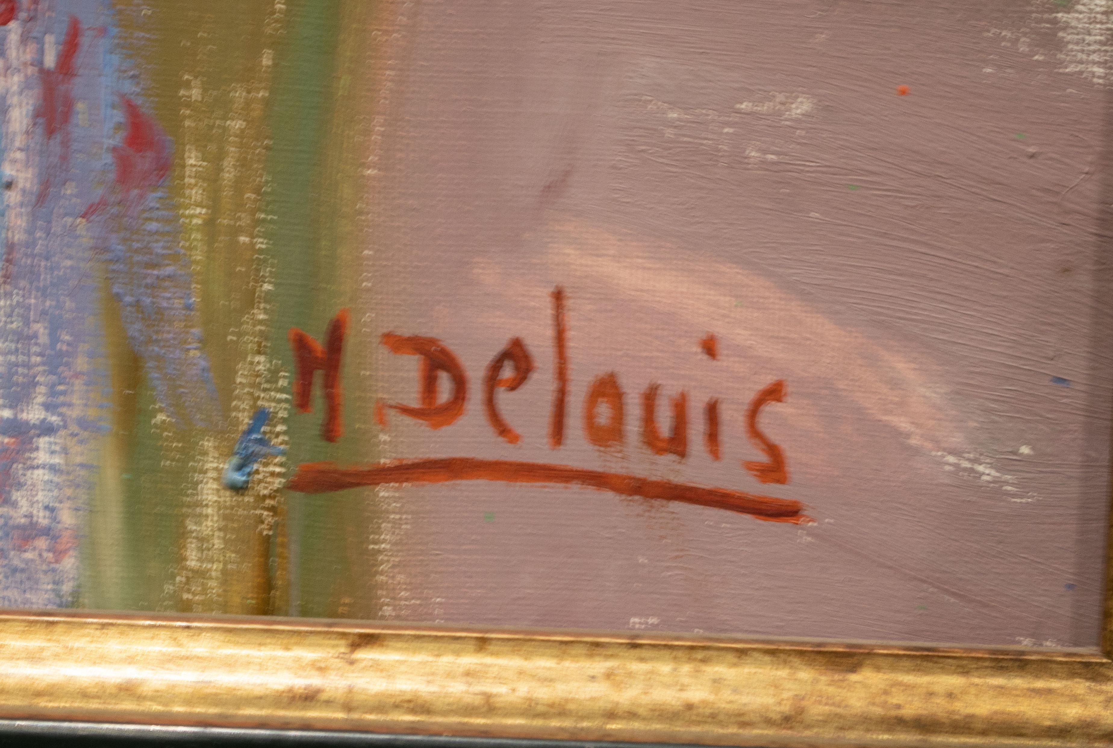 20th Century Impressionist Woman Portrait by French Artist Nancy Delouis