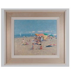 Impressionistische Strandszene von Niek van der Plas