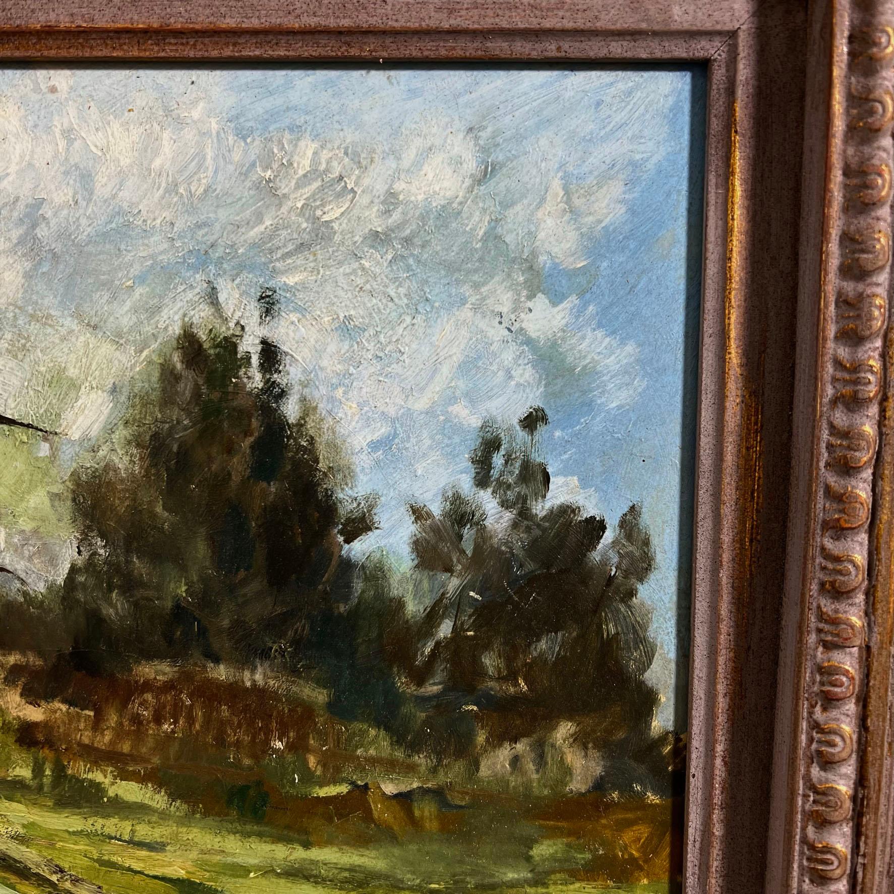 American Impressionistic Landscape by Duxbury, Mass. Artist Gay Youse Circa 1950s For Sale