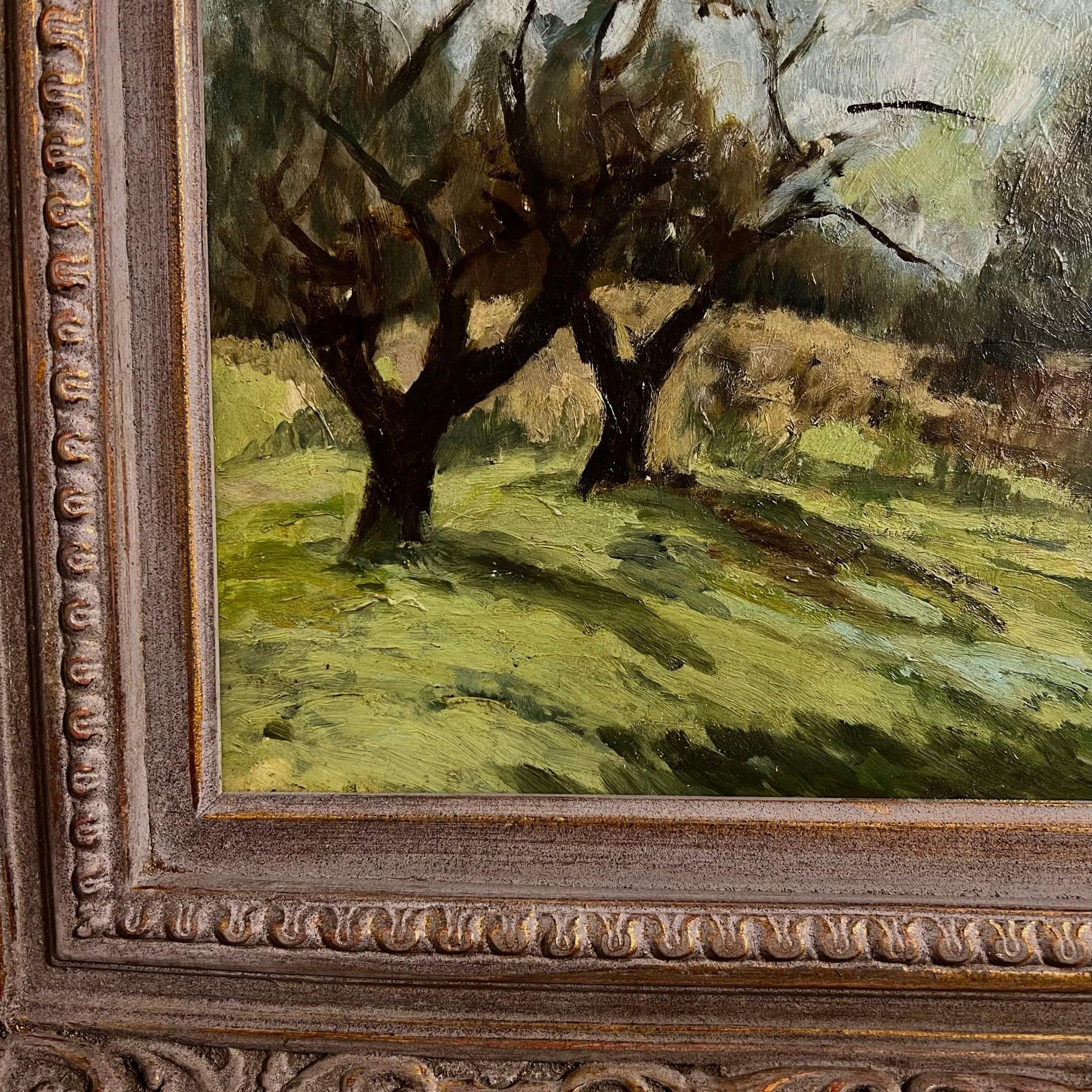 Mid-20th Century Impressionistic Landscape by Duxbury, Mass. Artist Gay Youse Circa 1950s For Sale