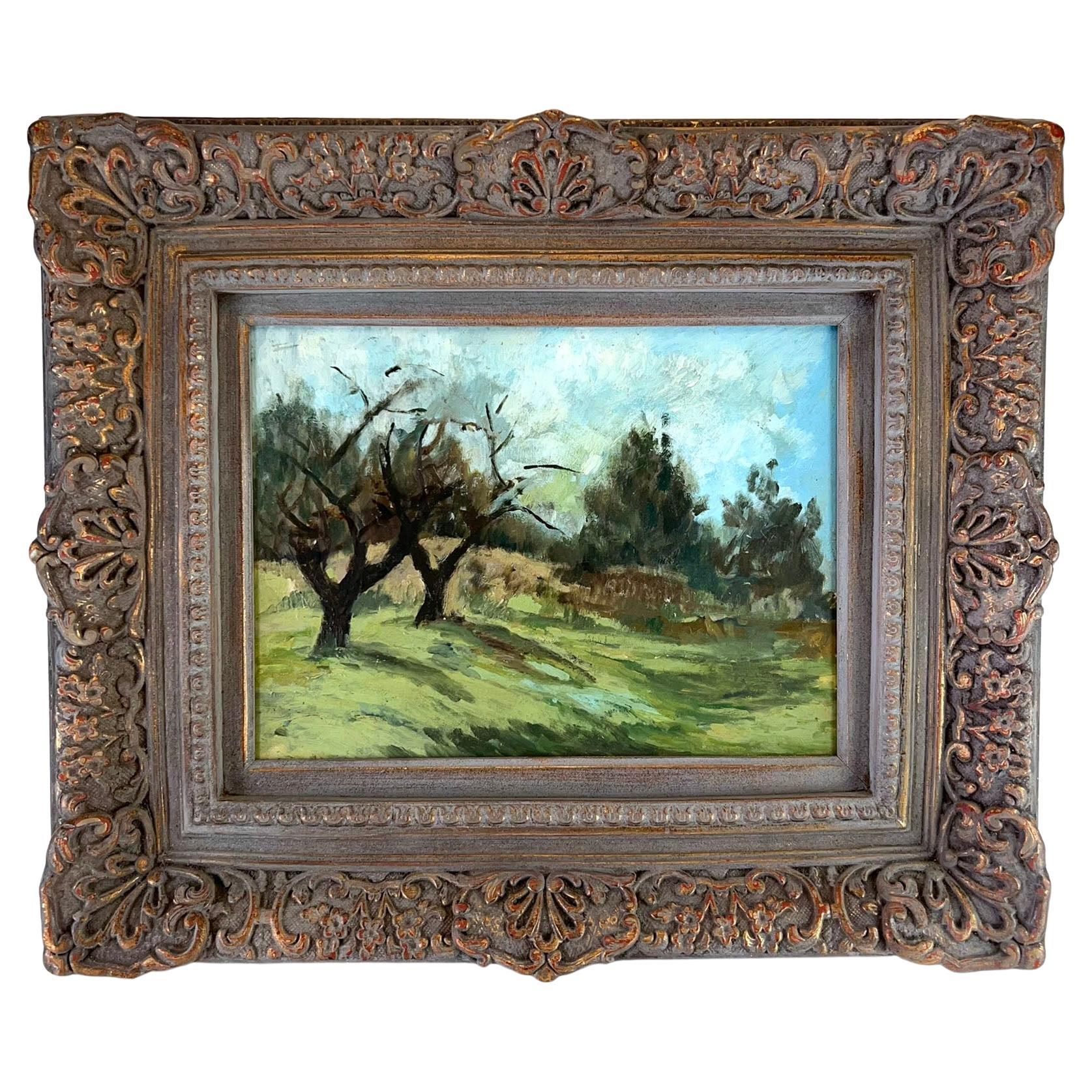 Impressionistic Landscape by Duxbury, Mass. Artist Gay Youse Circa 1950s For Sale