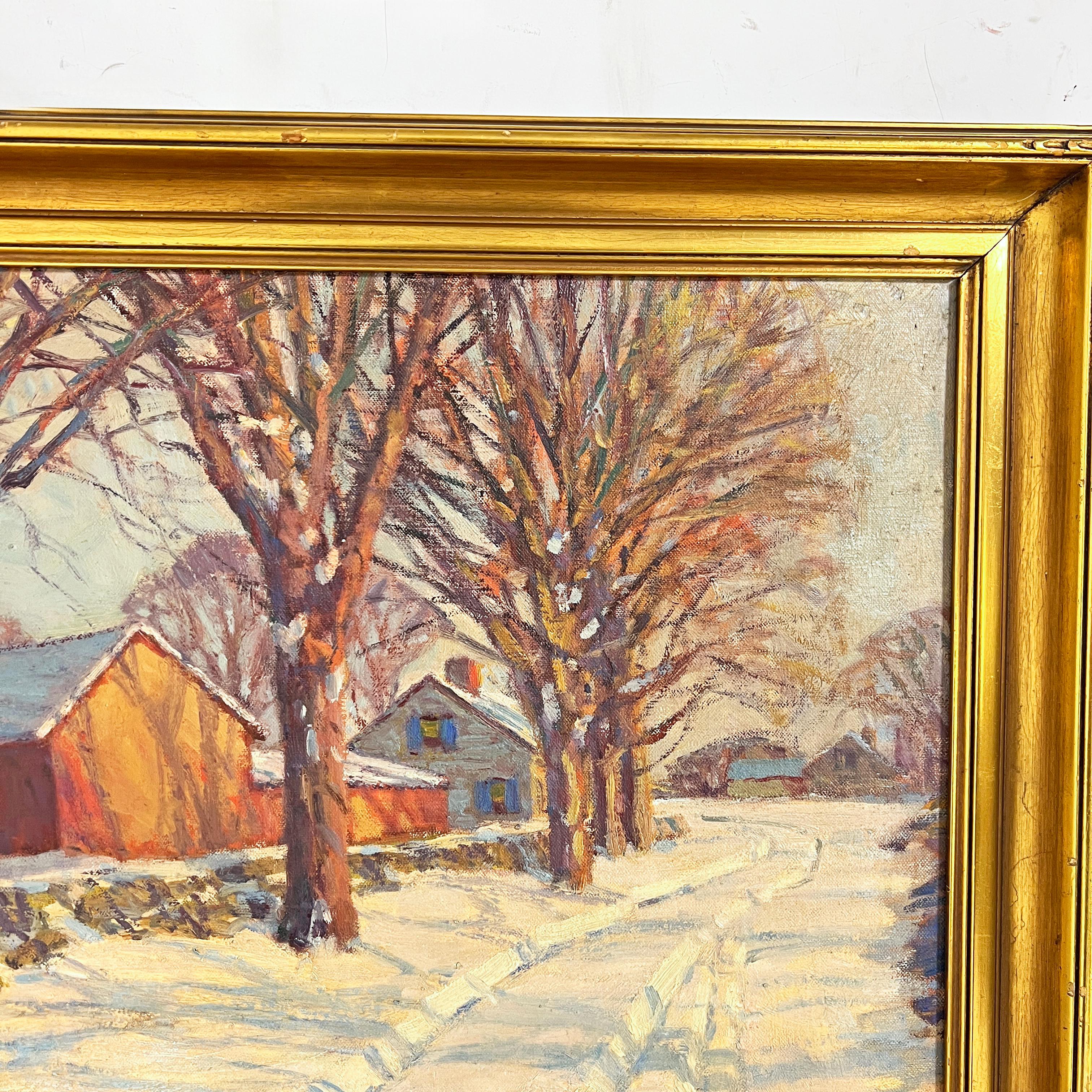 Impressionistische Neuengland-Landschaftsmalerei von Robert Emmett Owen, ca. 1930s (American Arts and Crafts) im Angebot
