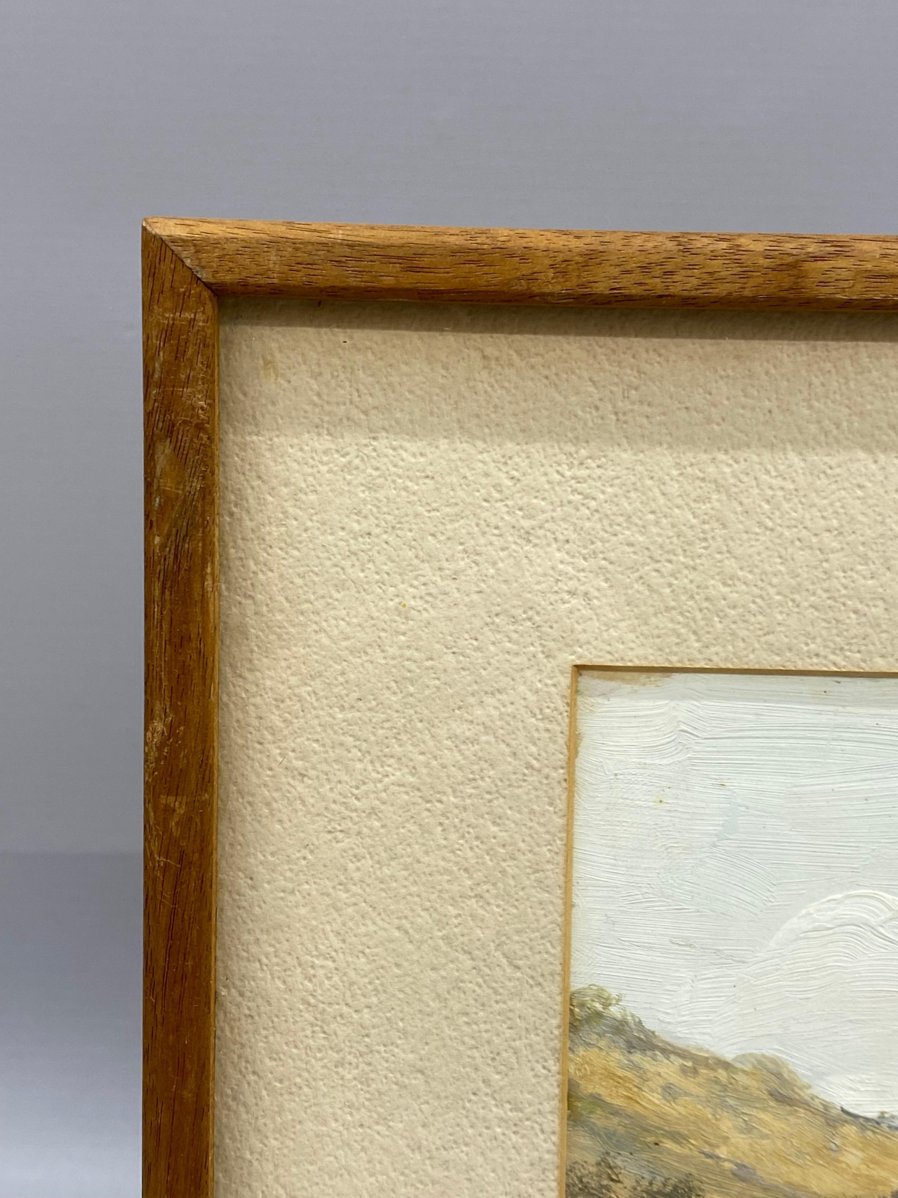 Peinture impressionniste d'un paysage espagnol baigné de soleil avec des gerbes de foin en vente 4