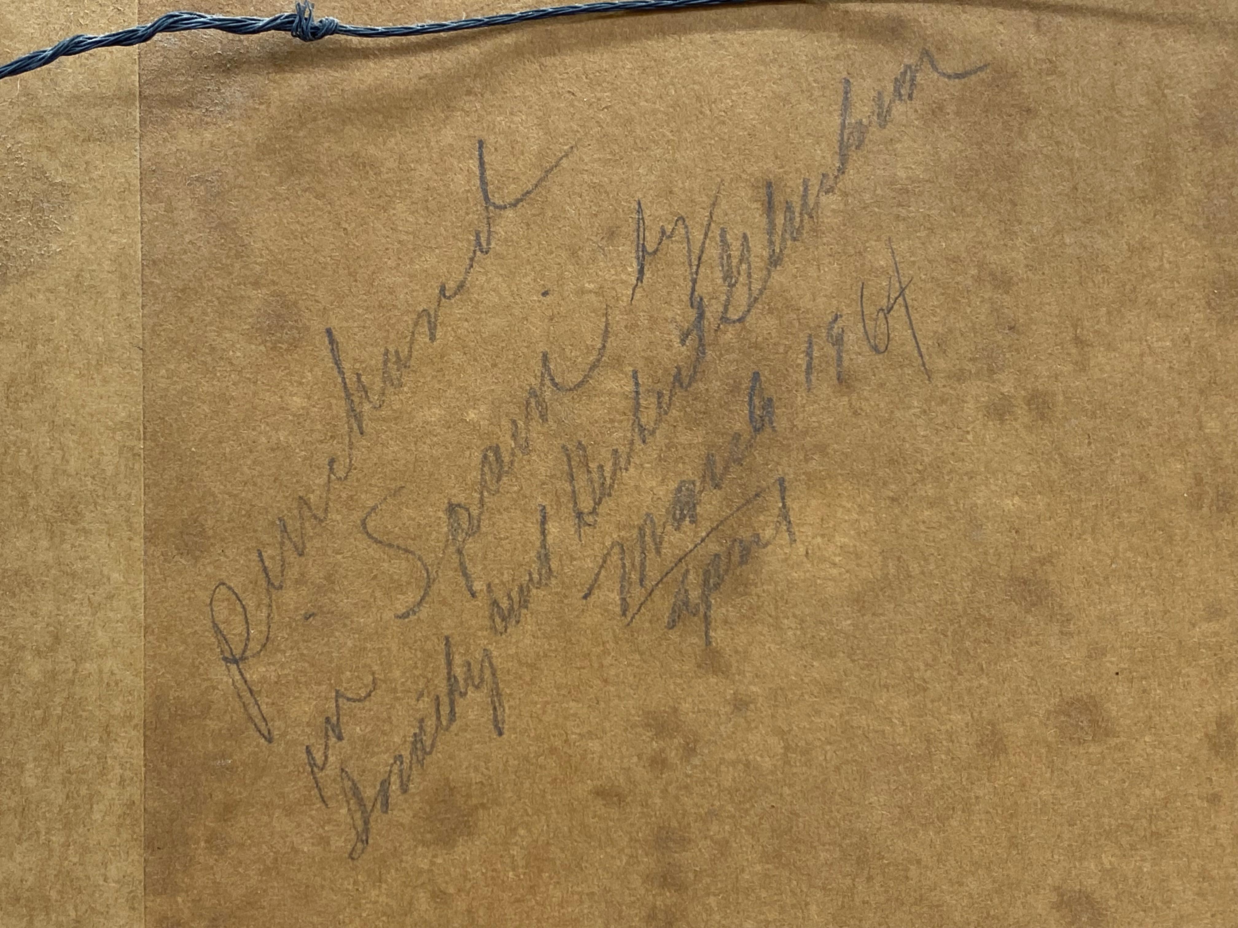 Peinture impressionniste d'un paysage espagnol baigné de soleil avec des gerbes de foin en vente 6