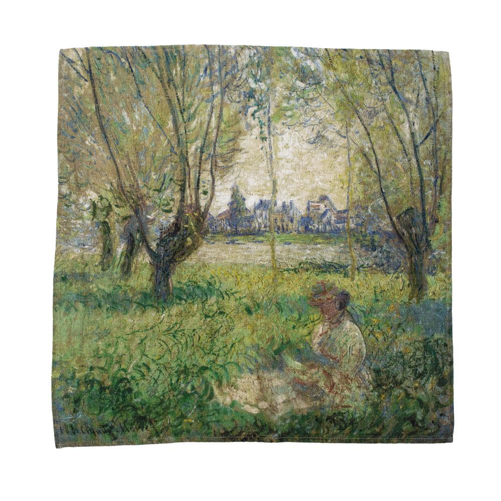 Other Impressionists-at-Leisure Belgium Linen Cocktail Napkins For Sale