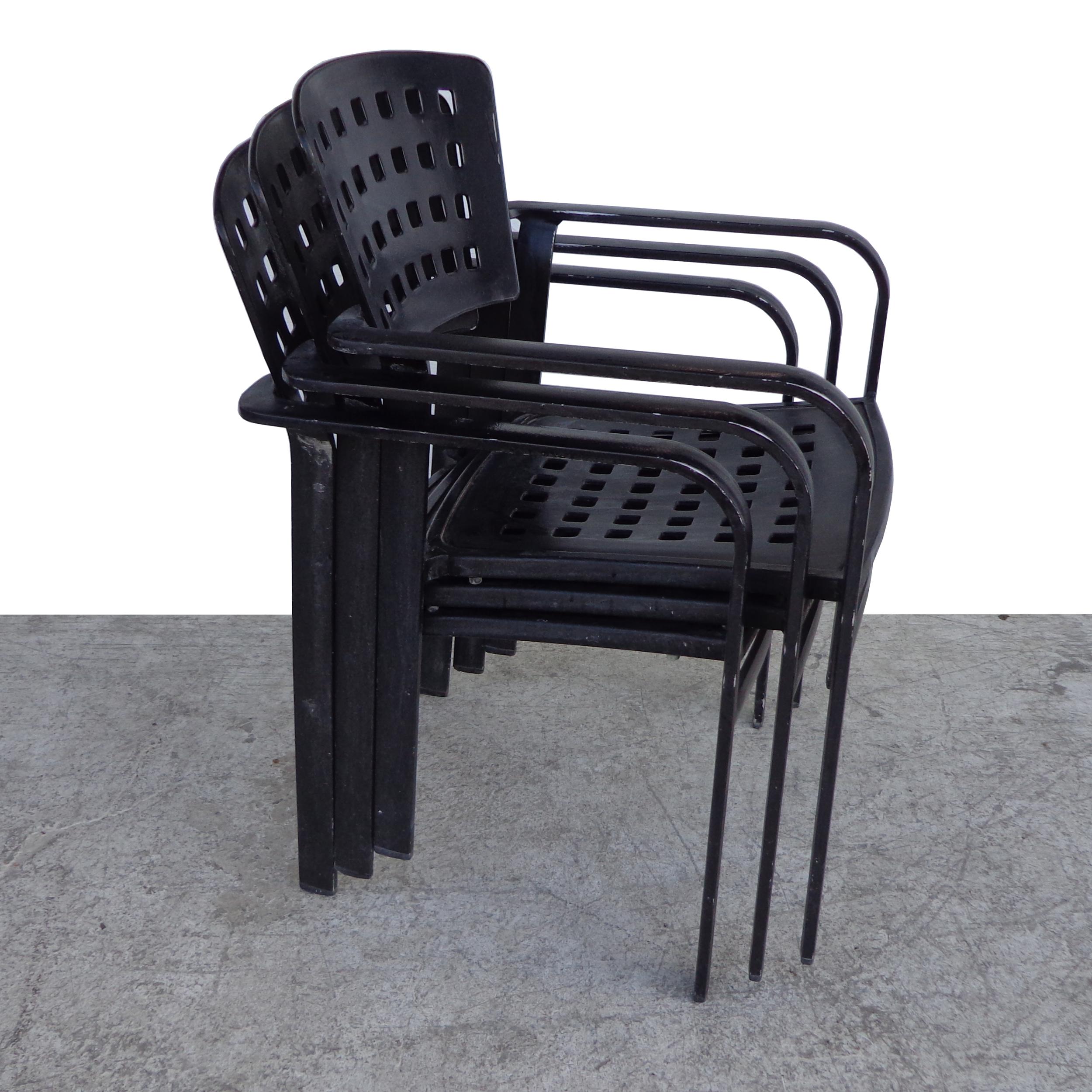 Chaise d'extérieur empilable en aluminium impressionnante de Tropitone en vente 1