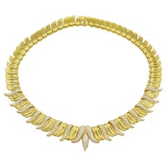 Impressionnant collier en or 18 carats et diamants