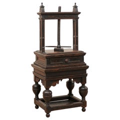 Impressive 18th Century Flemish Freestanding Book Press