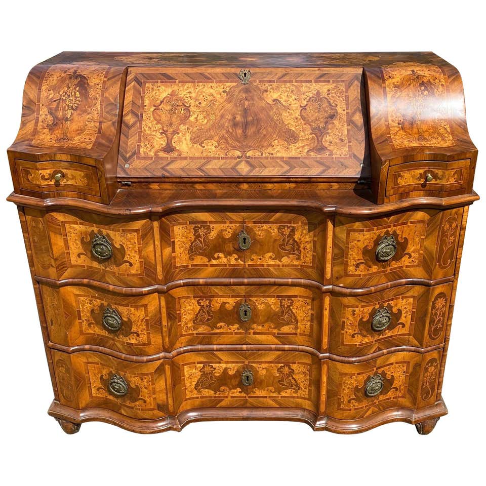 18th Century Italian Piemonte Commode Secretary Desk For Sale at 1stDibs