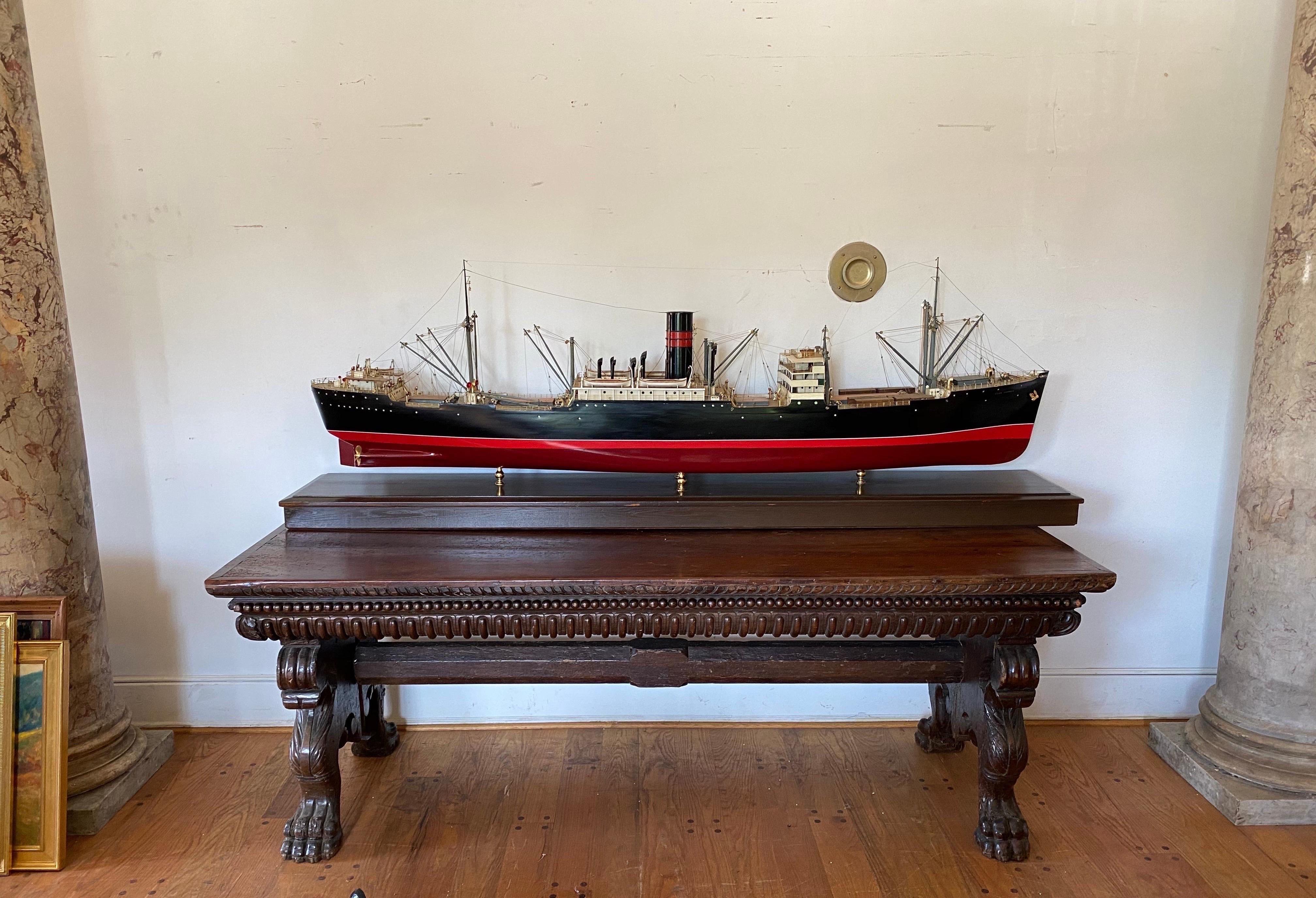 Remarkably detailed model of the Clan Forbes. Statement piece for any room!


Clan Forbes was built at the Greenock Dockyard Co., Greenock as one of the Cameron class of steam merchant ships for the Clan Line. She was launched on 8 September