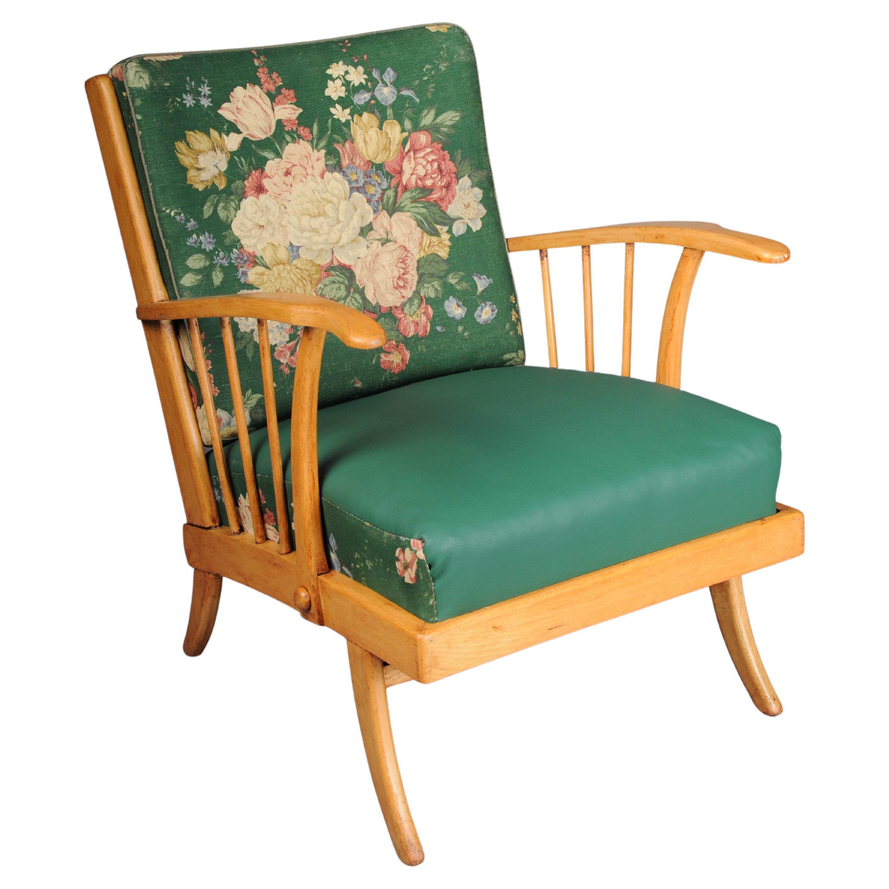 Impressive 1950s armchair/club chair/lounge chair Paolo Buffa, maple. For Sale