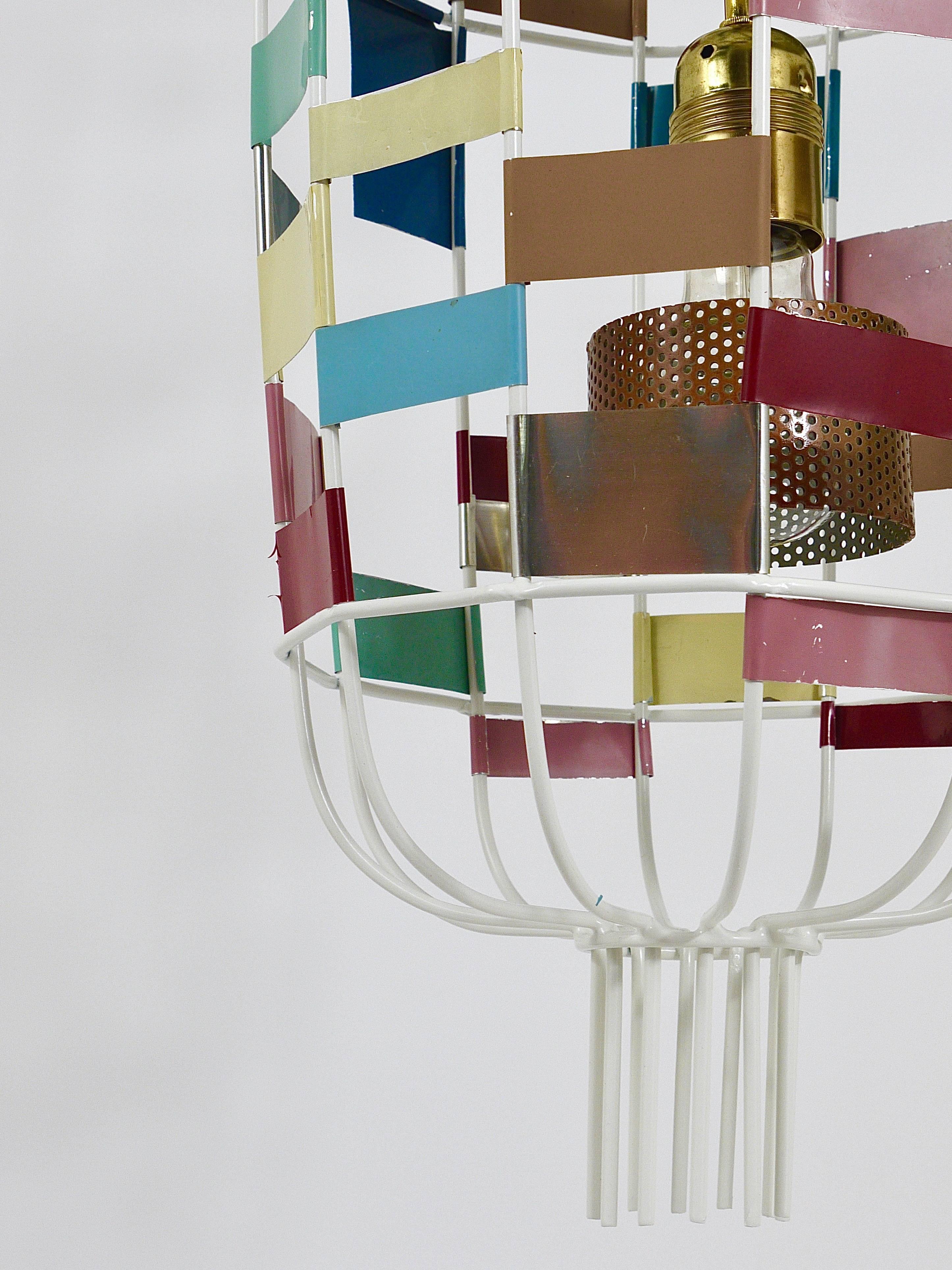 Impressive 1950s Midcentury Chandelier in the Style of Jacques Biny, Luminalite 6
