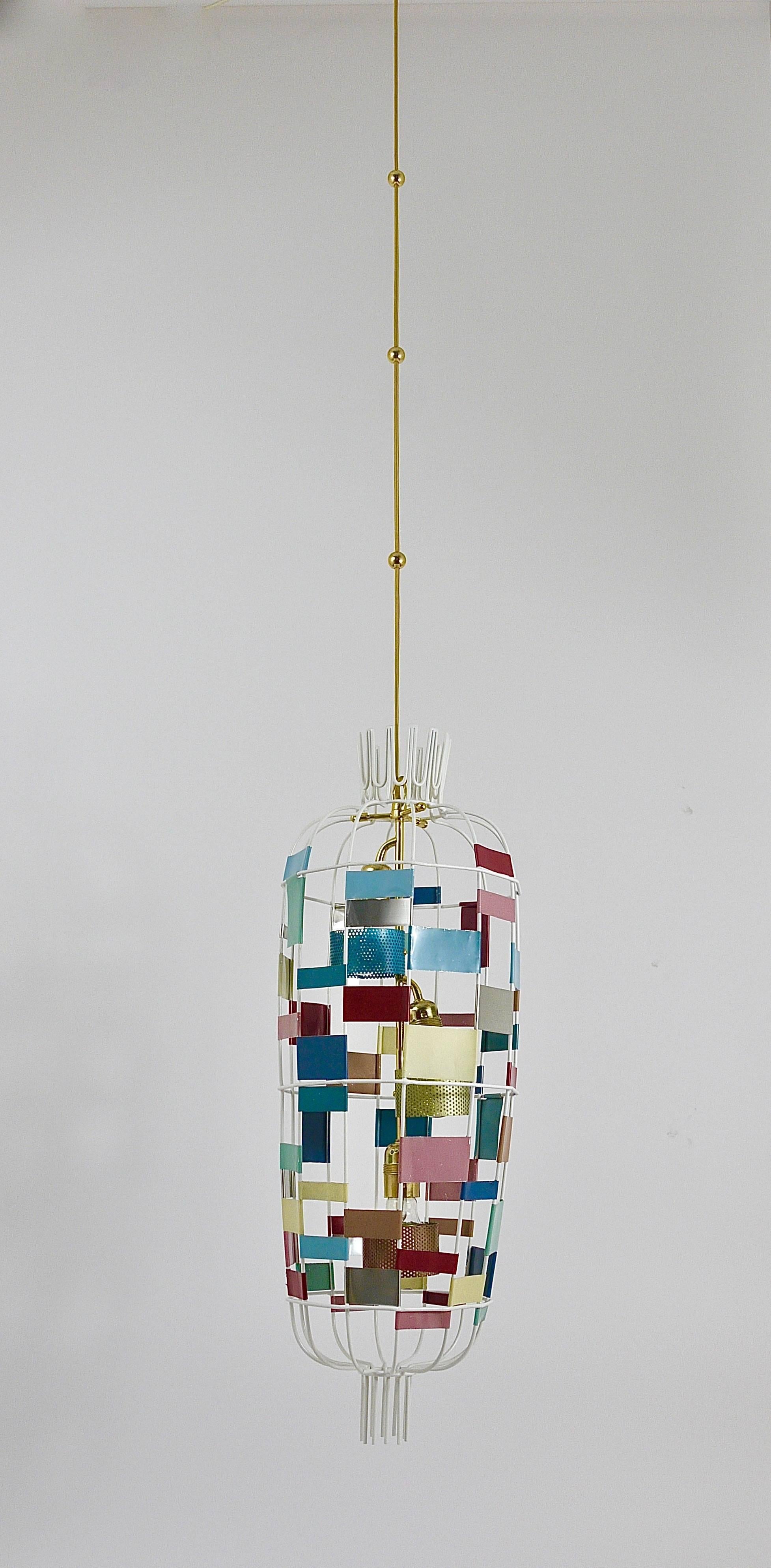 Mid-Century Modern Impressive 1950s Midcentury Chandelier in the Style of Jacques Biny, Luminalite
