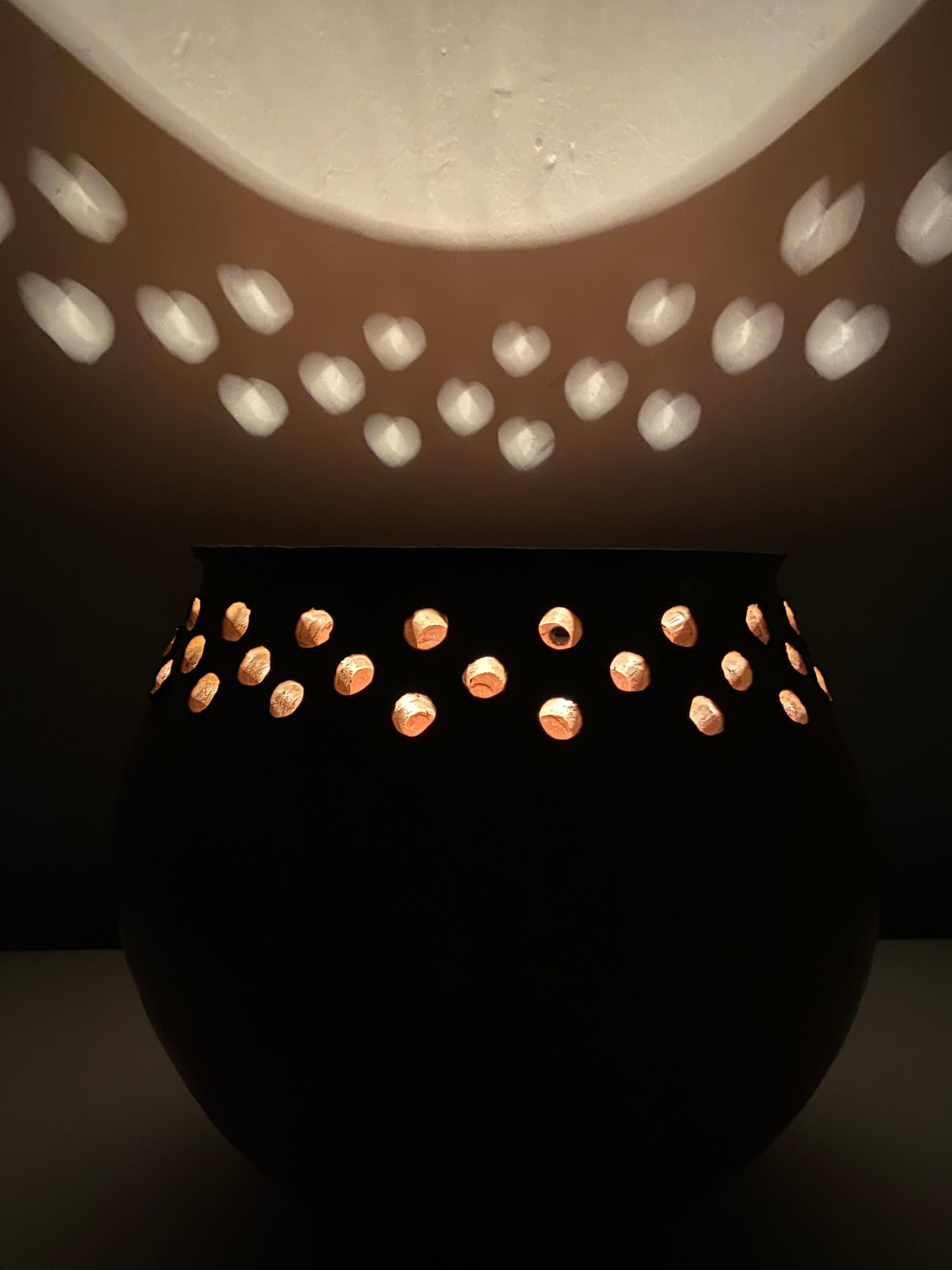 Impressive 1970's Studio Pottery Artisan Made Ceramic Table Lamp For Sale 3