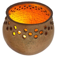 Impressive 1970's Studio Pottery Artisan Made Ceramic Table Lamp