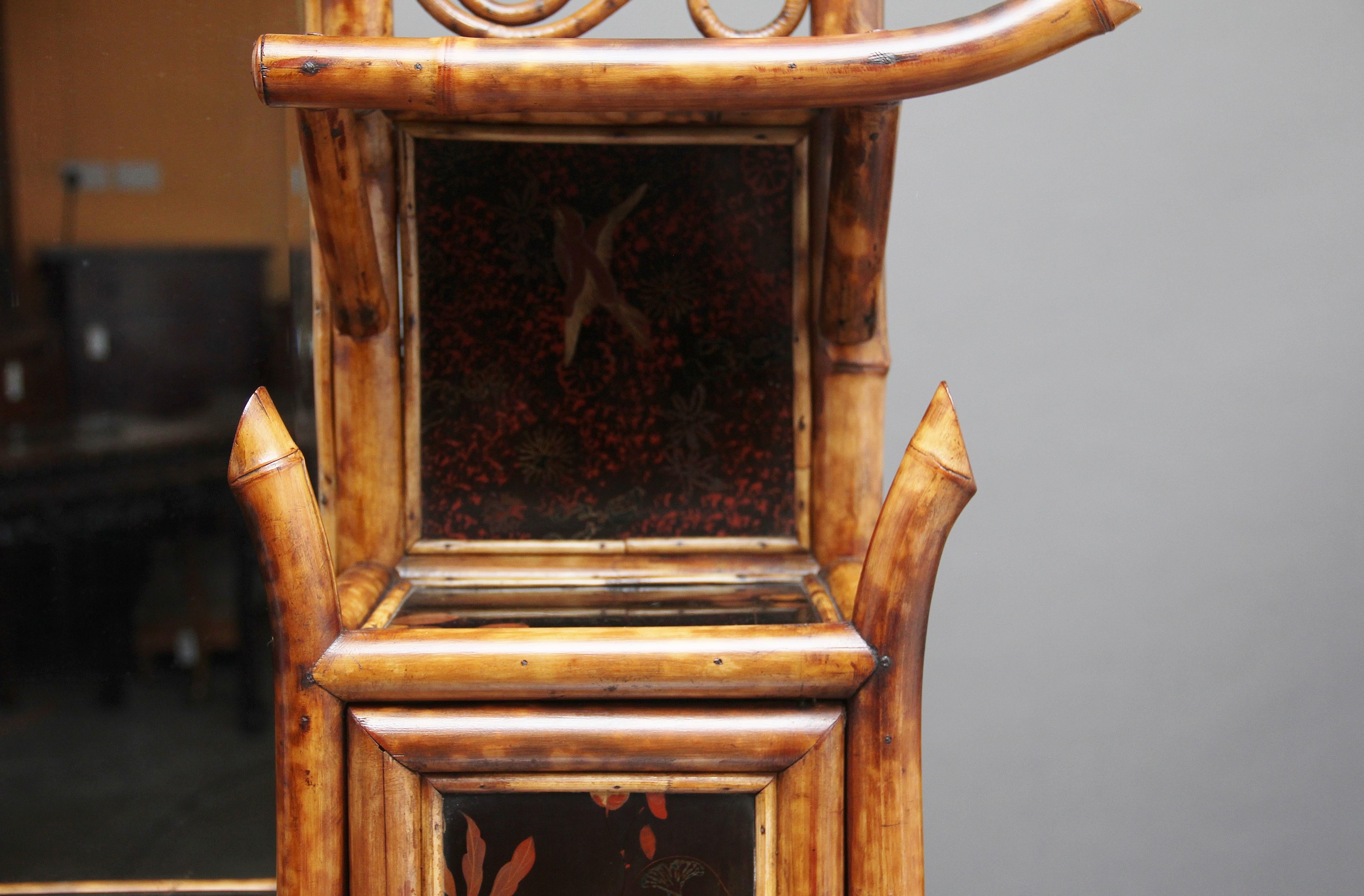 Impressive 19th Century Bamboo Cabinet 12