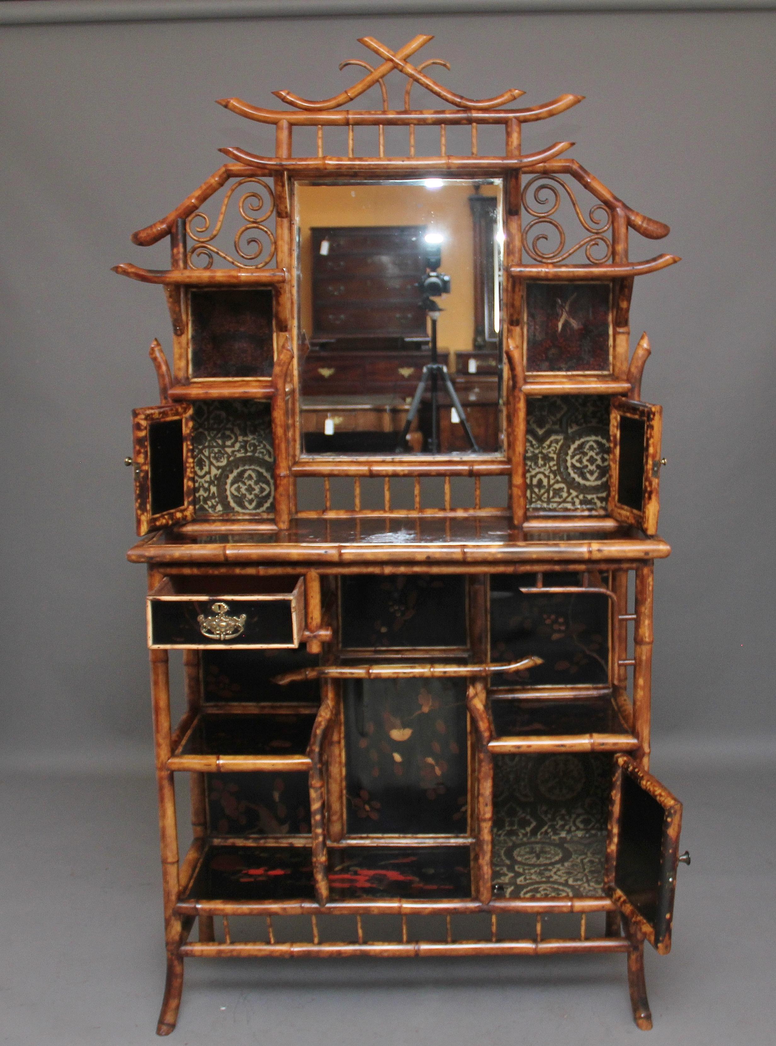 Impressive 19th Century Bamboo Cabinet In Good Condition In Martlesham, GB