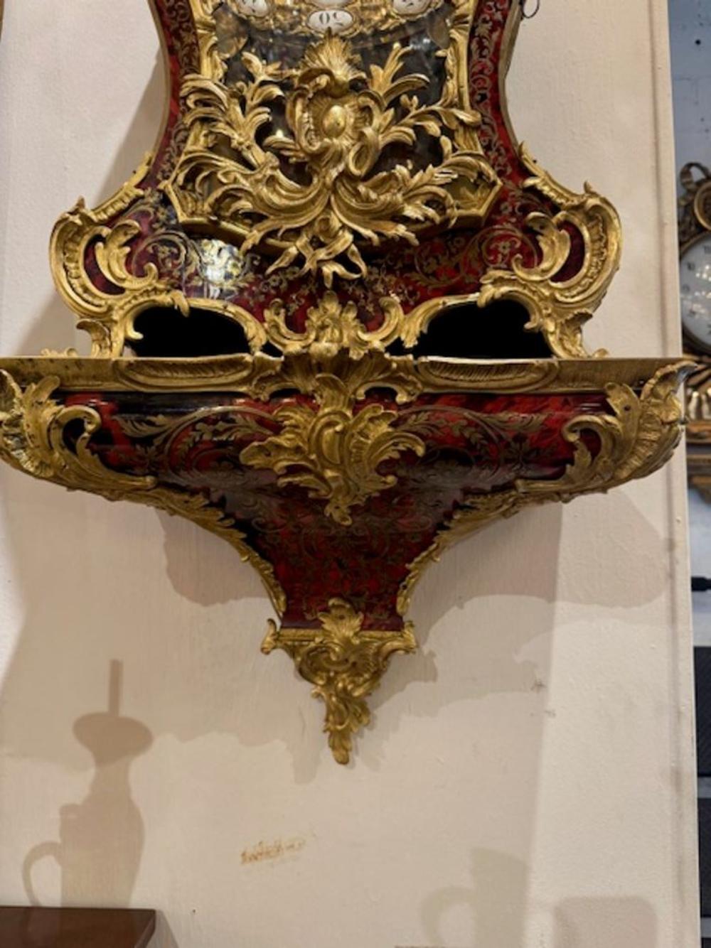 Impressive 19th Century French Boullework and Gilt Bronze Bracket Clock For Sale 1