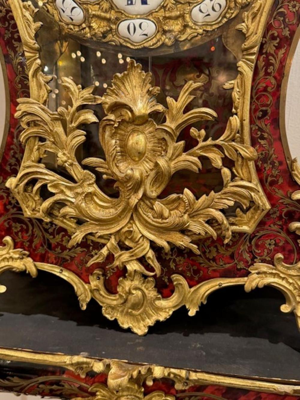 Impressive 19th Century French Boullework and Gilt Bronze Bracket Clock For Sale 3