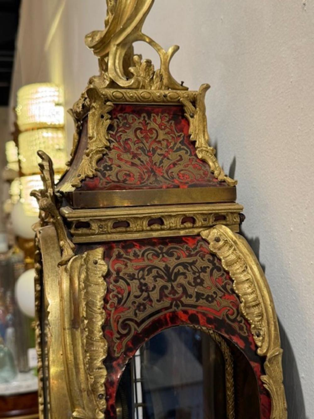 Impressive 19th Century French Boullework and Gilt Bronze Bracket Clock For Sale 5
