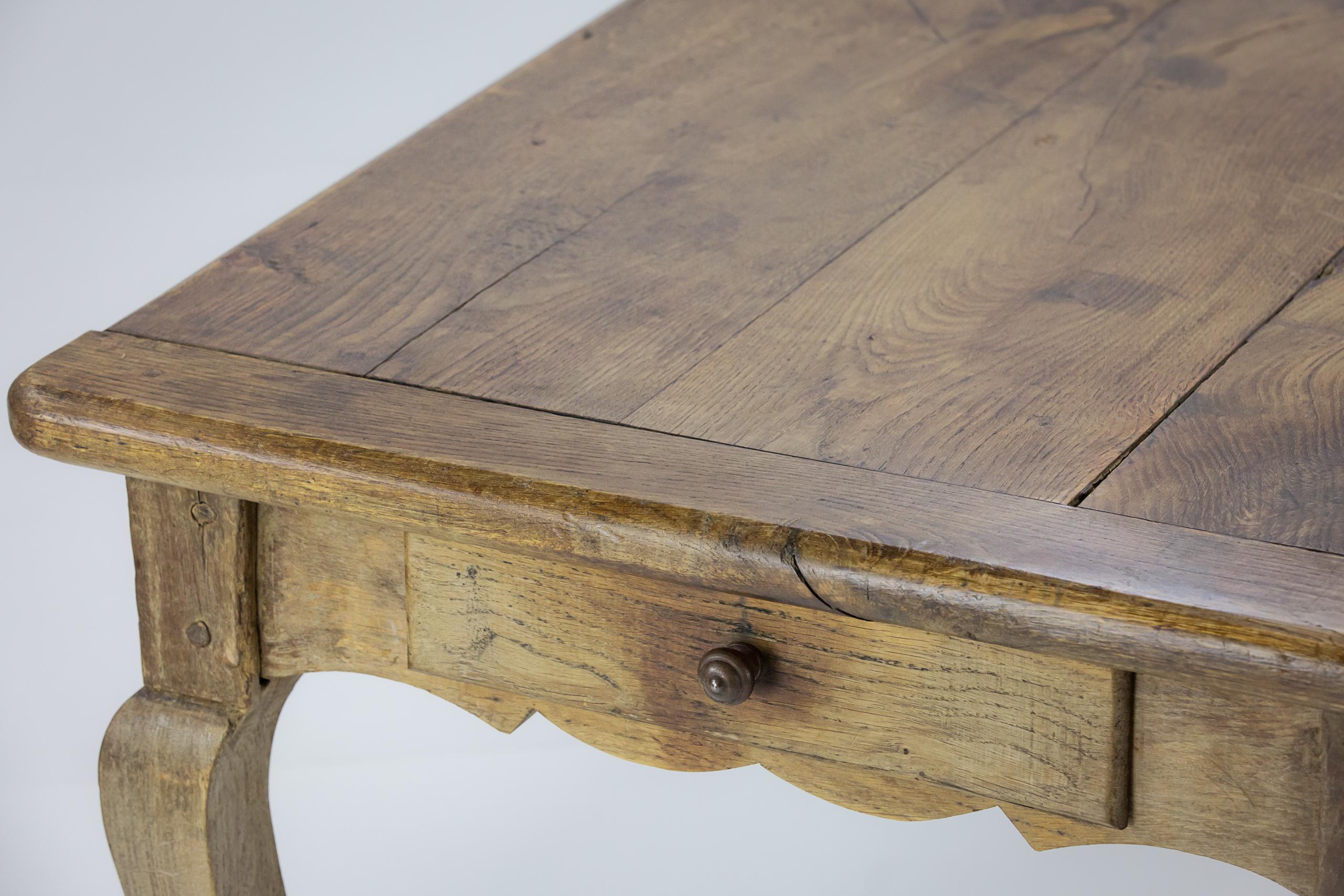 Impressive 19th Century Louis XV style Country Farmhouse Table For Sale 6