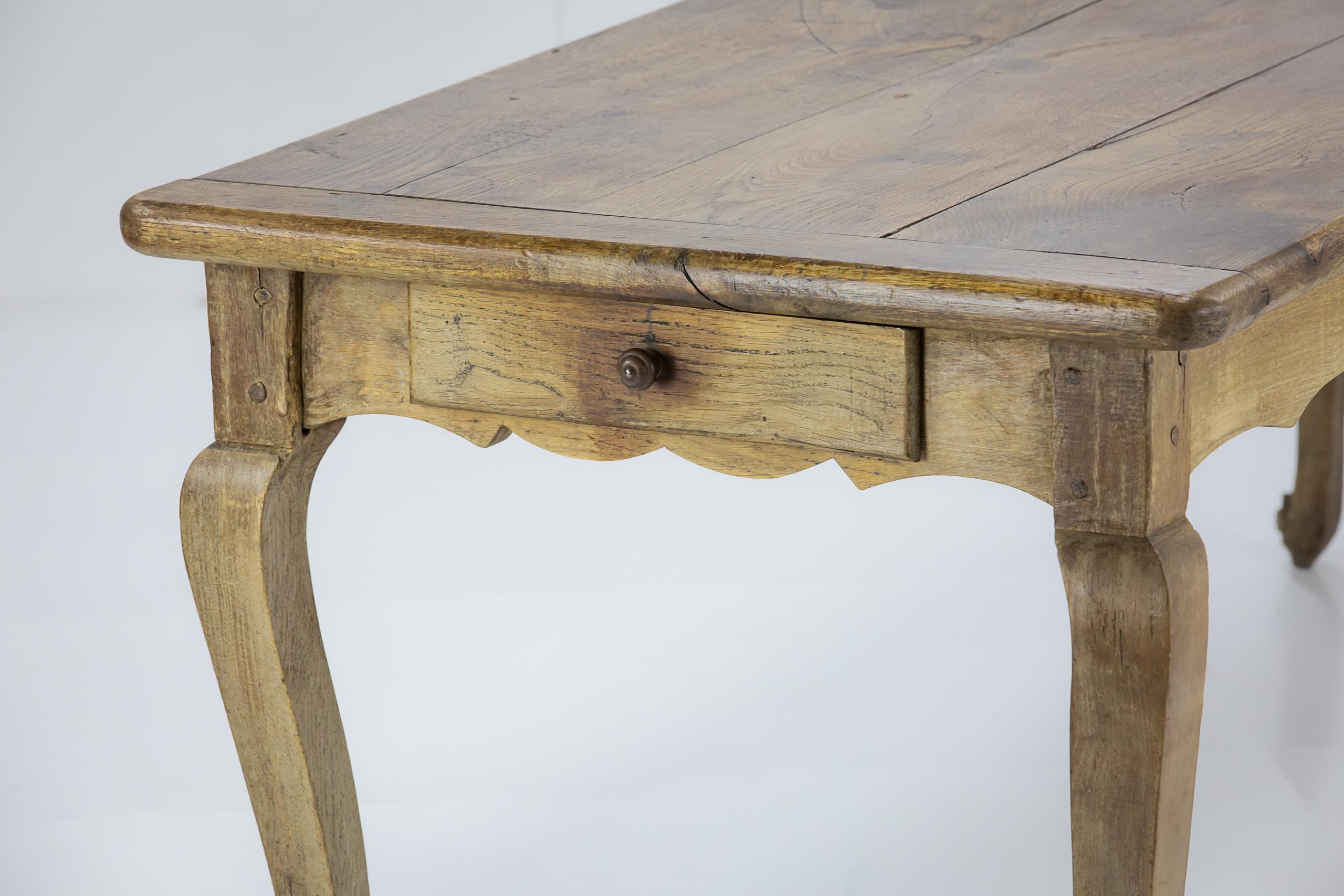 Impressive 19th Century Louis XV style Country Farmhouse Table For Sale 1