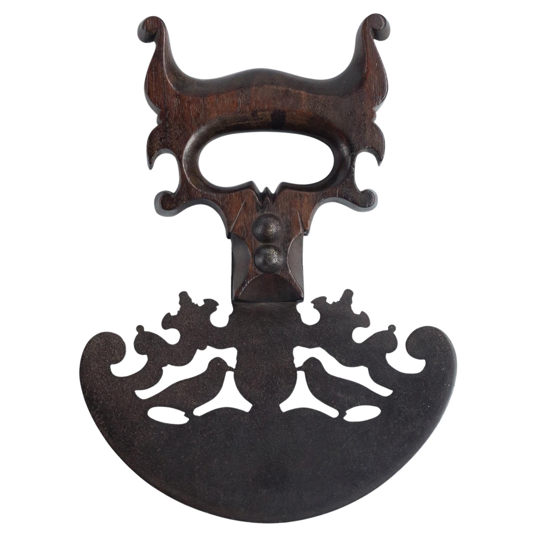 Impressive 19th Century Love Token Herb Cutter