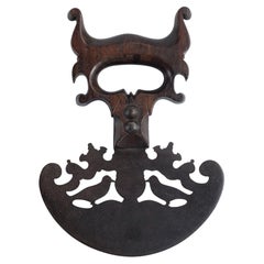 Antique Impressive 19th Century Love Token Herb Cutter