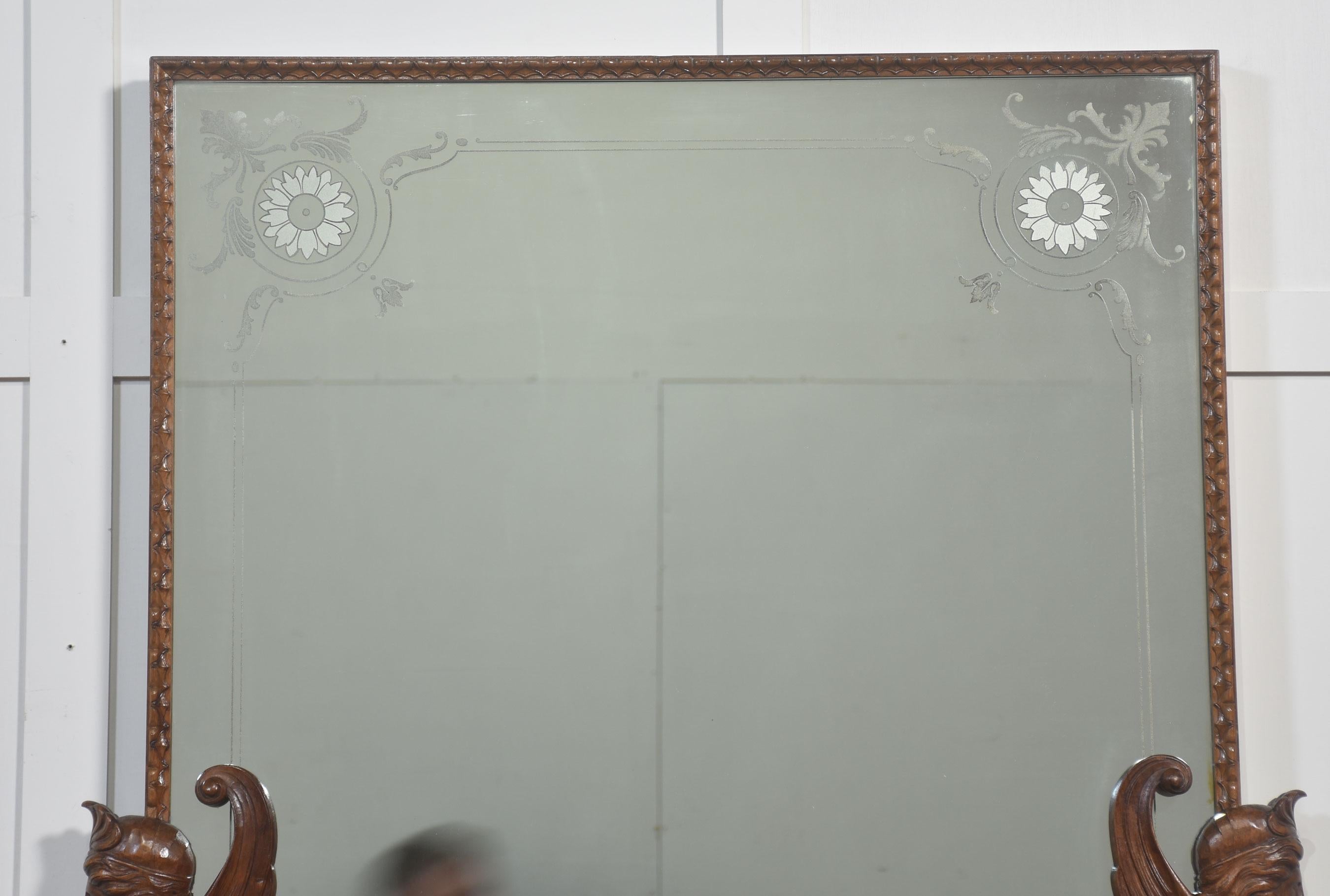 Italian Impressive 19th-Century Mahogany Dressing Chest For Sale