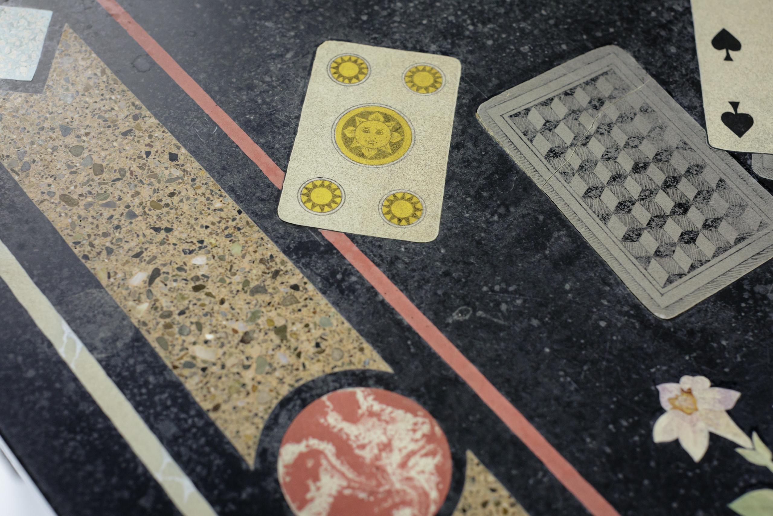 Impressionnante table en trompe l'oeil de Scagliola du 19e siècle en vente 5