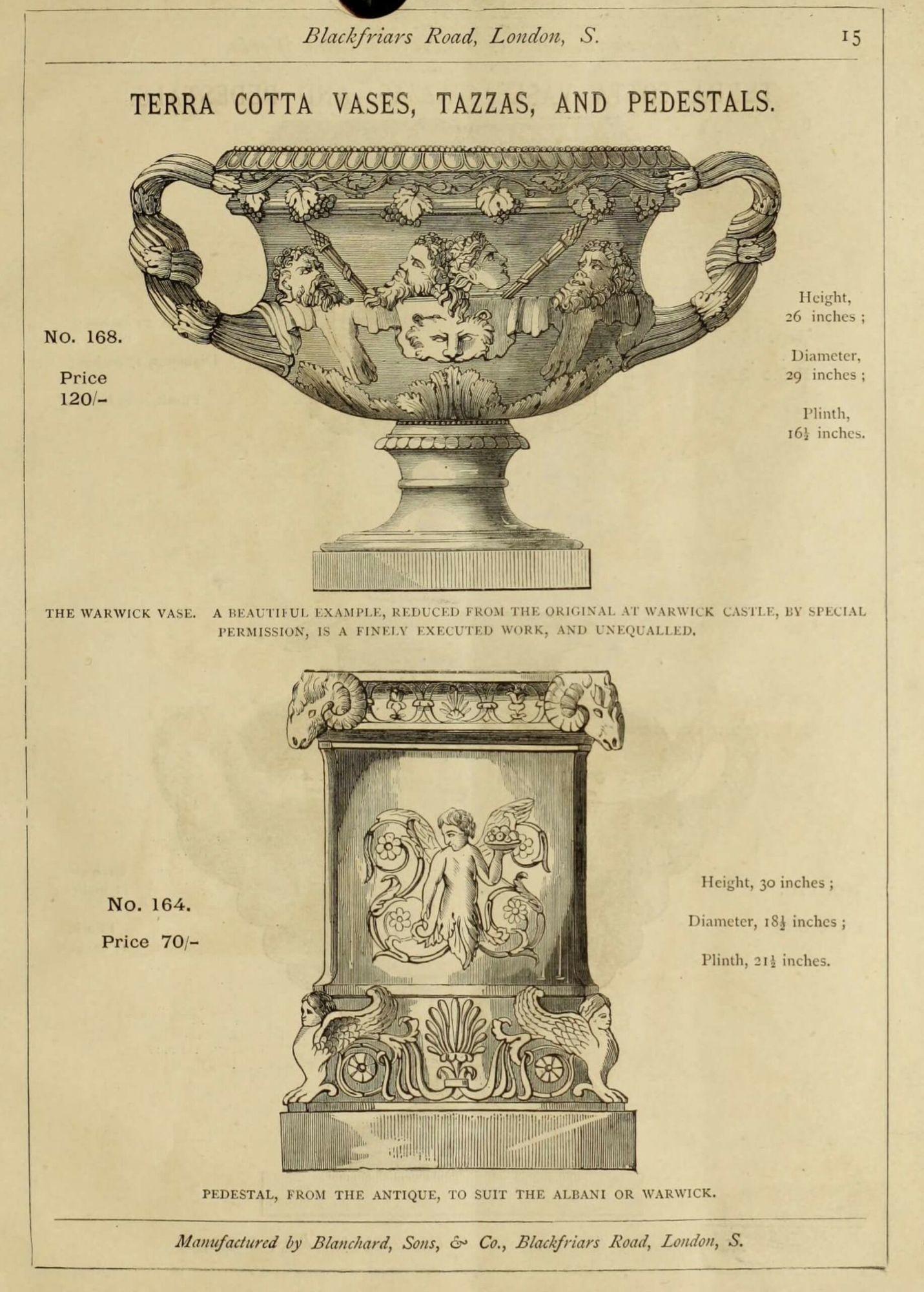 Impressive 19th Century Warwick Vase For Sale 4