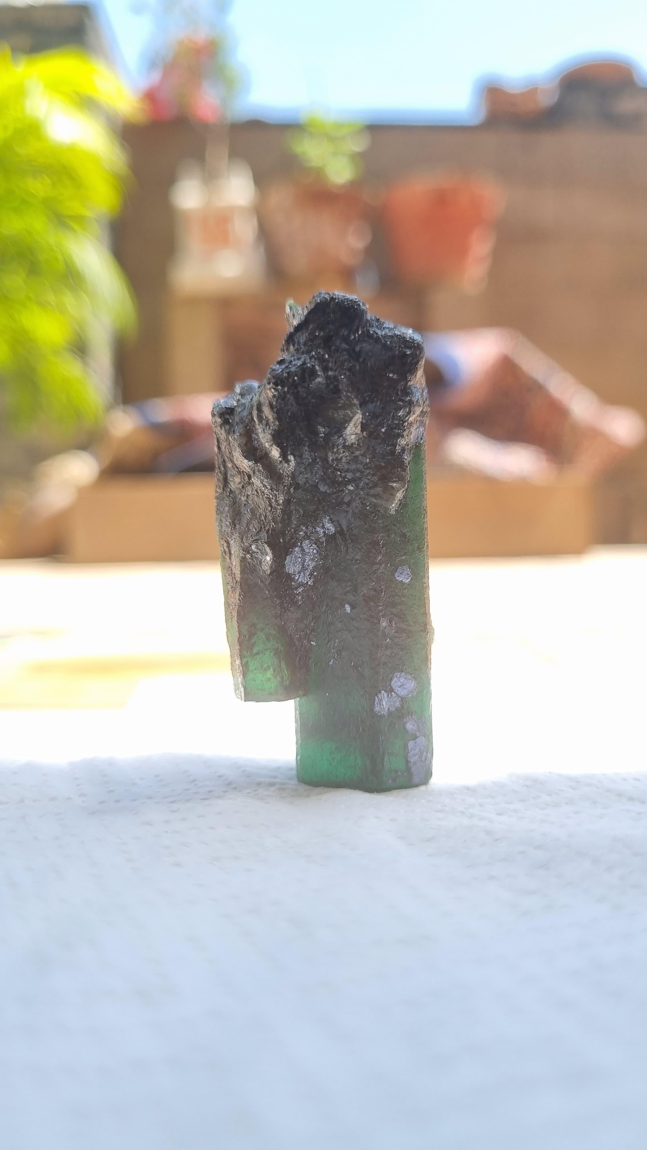 Impressive 235.75 ct Brazilian Rough Emerald with Intense Natural Radiance In New Condition For Sale In Murrieta, CA