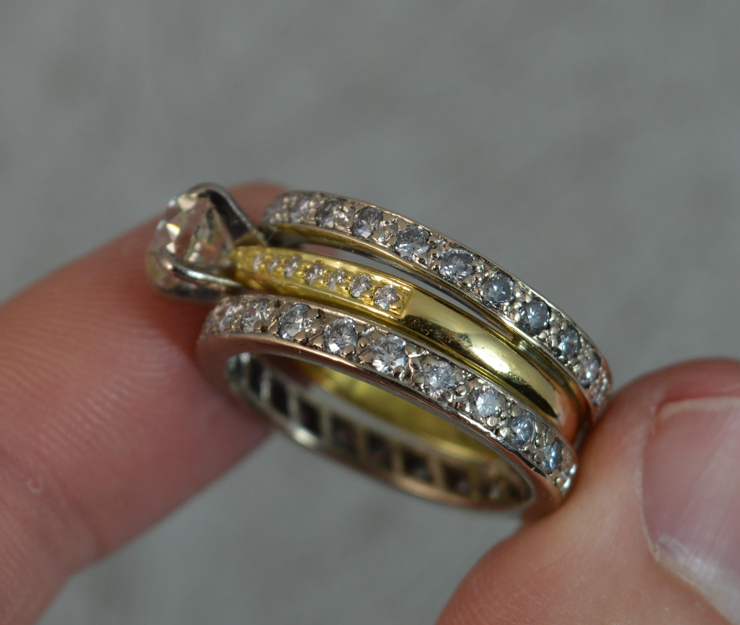 Impressive 2.75 Carat Old Cut Diamond 18 Carat Gold Engagement Ring, circa 1900 4